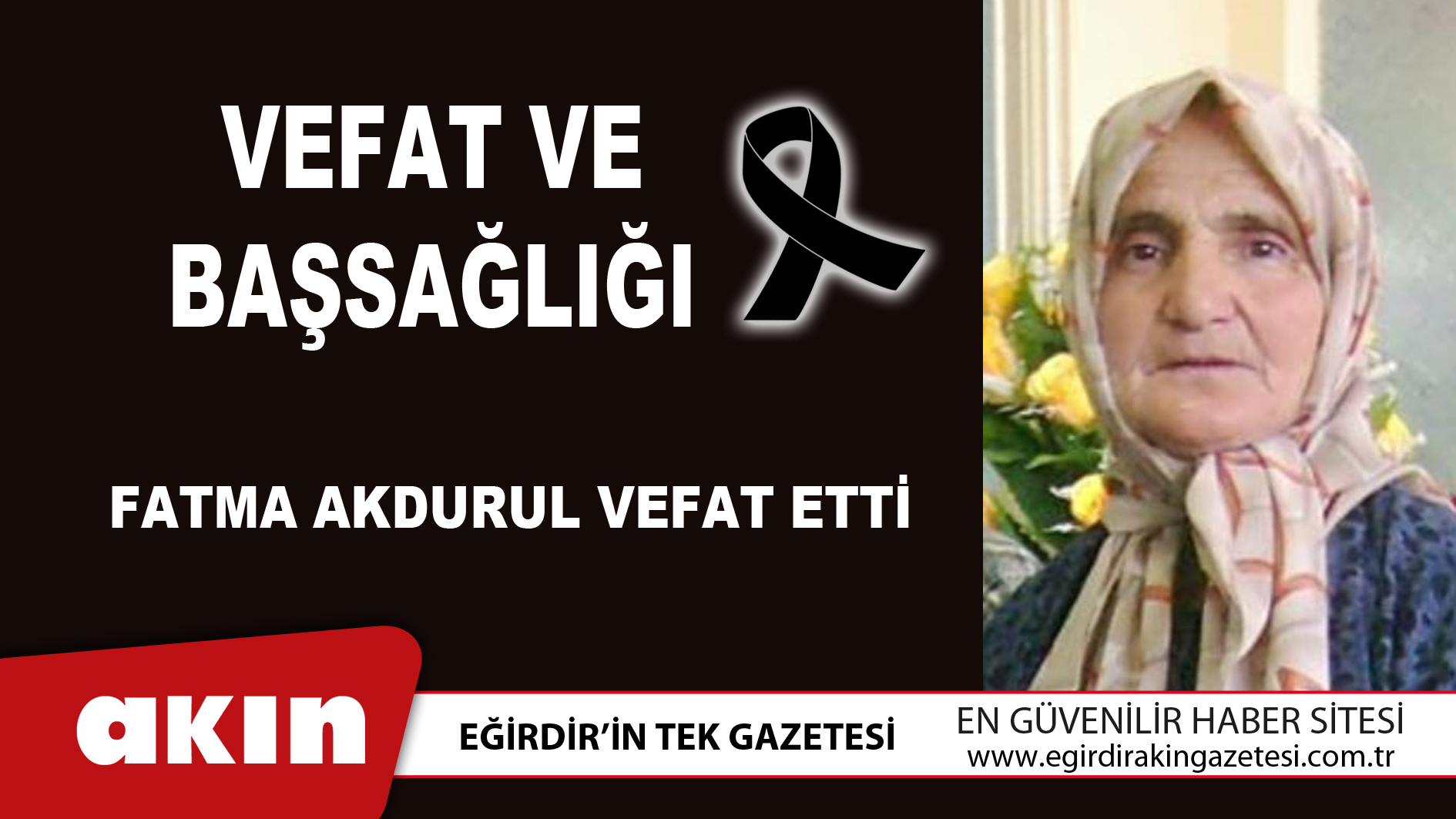 Fatma Akdurul Vefat Etti 