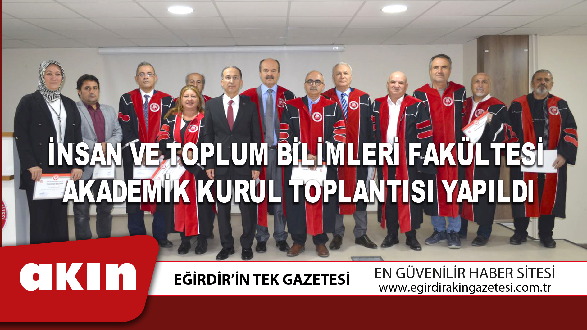 İnsan ve Toplum Bilimleri Fakültesi Akademik Kurul Toplantısı Yapıldı