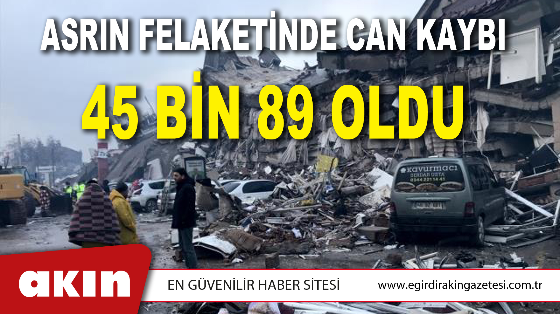 Asrın Felaketinde Can Kaybı 45 Bin 89 Oldu