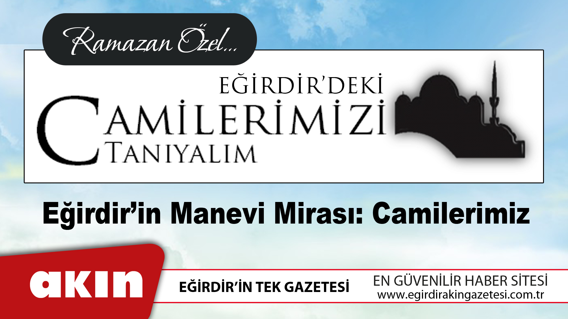 Eğirdir'deki Camilerimizi Tanıyalım (giriş)