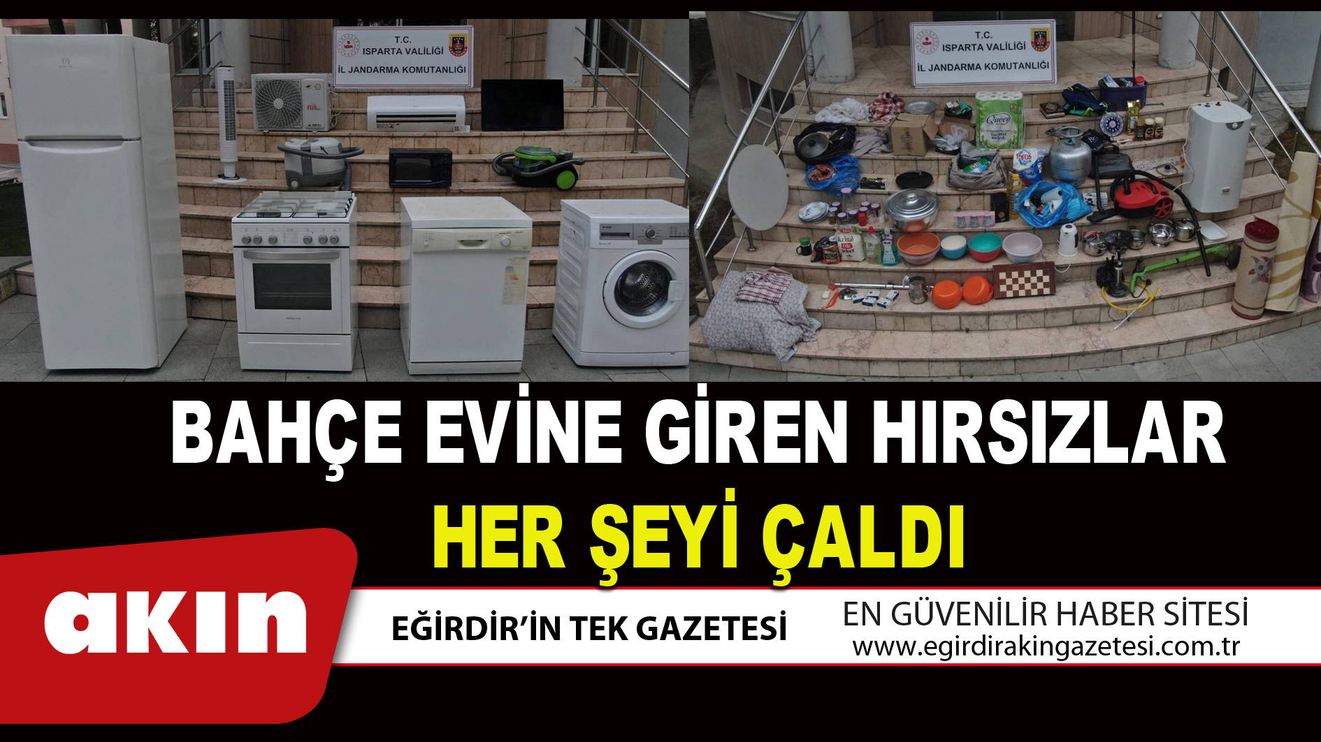 BAHÇE EVİNE GİREN HIRSIZLAR HER ŞEYİ ÇALDI