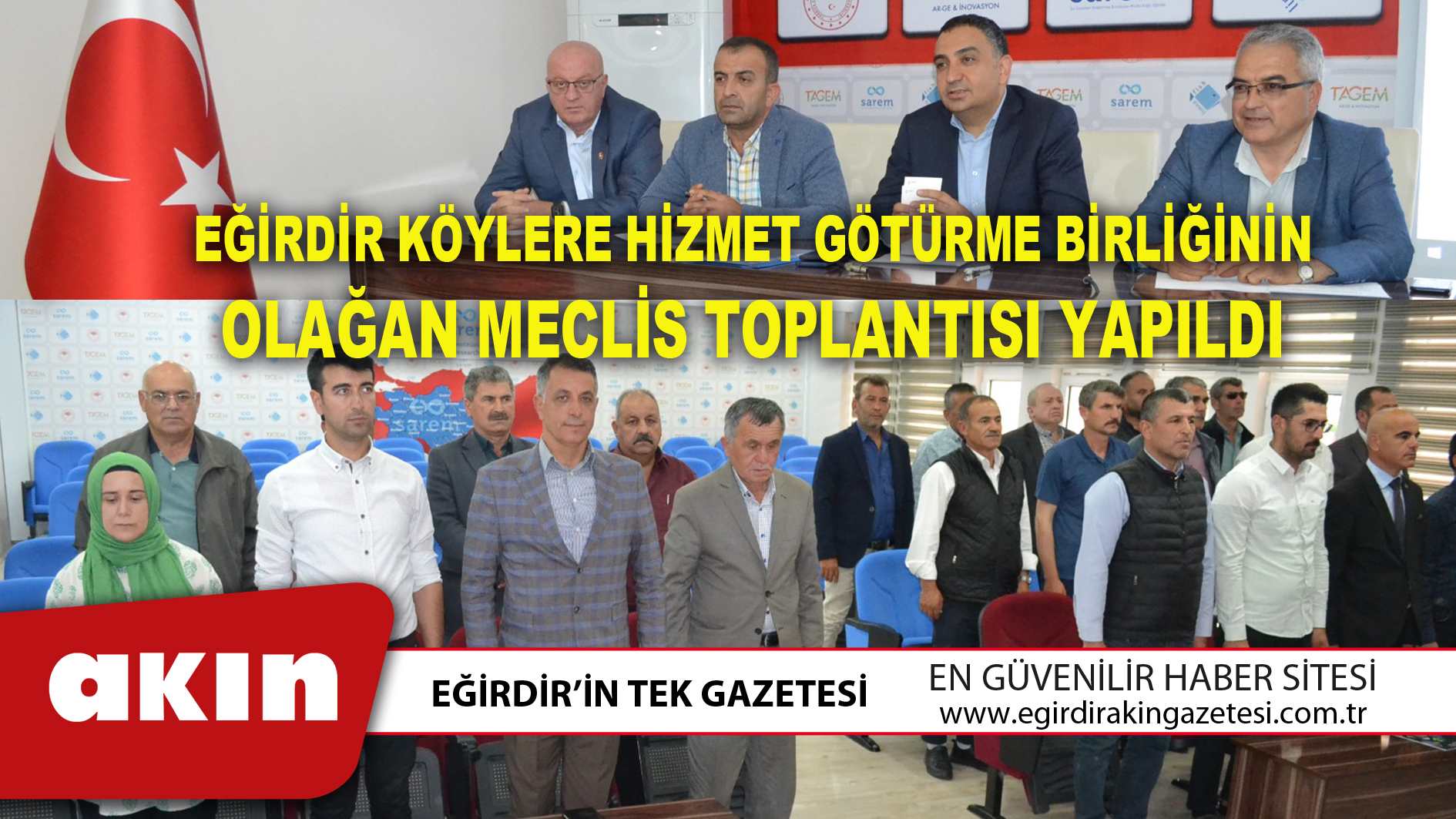 Eğirdir Köylere Hizmet Götürme Birliğinin Olağan Meclis Toplantısı Yapıldı