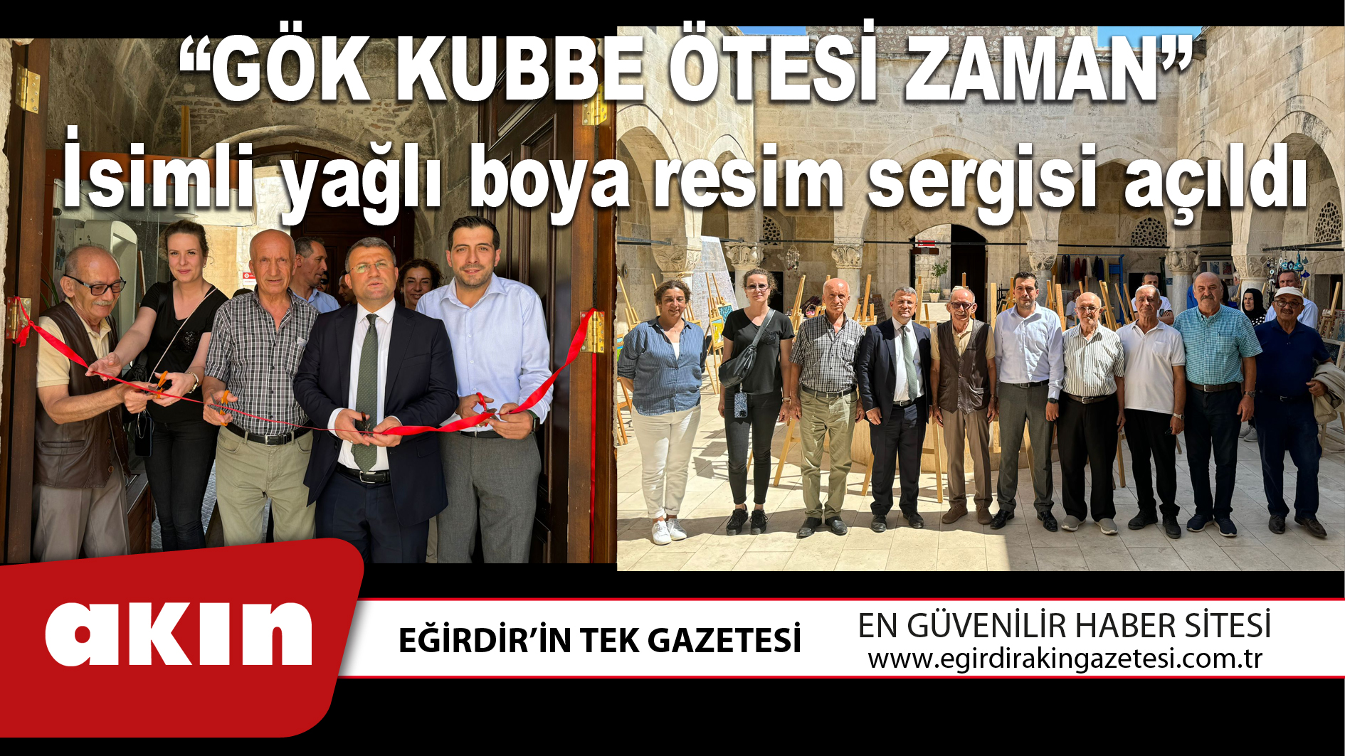  “GÖK KUBBE ÖTESİ ZAMAN” İsimli yağlı boya resim sergisi açıldı