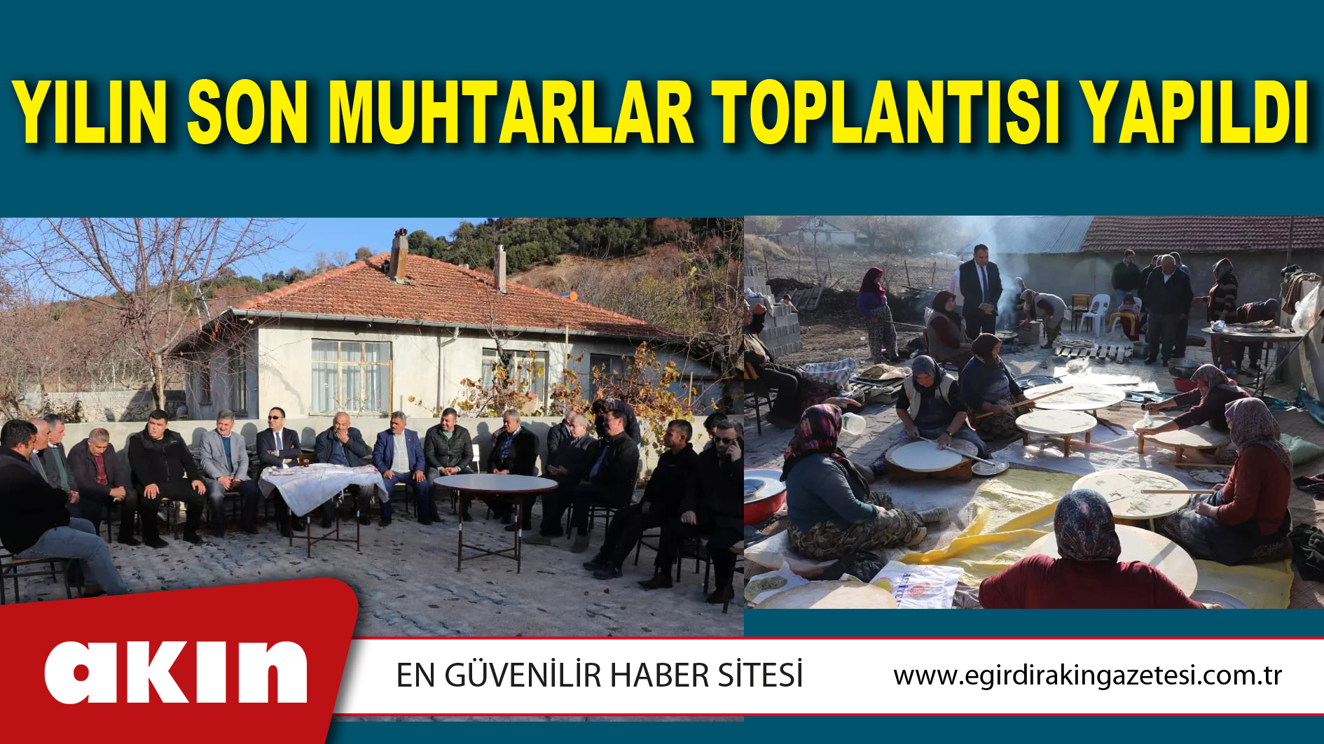 Yılın Son Muhtarlar Toplantısı Yapıldı