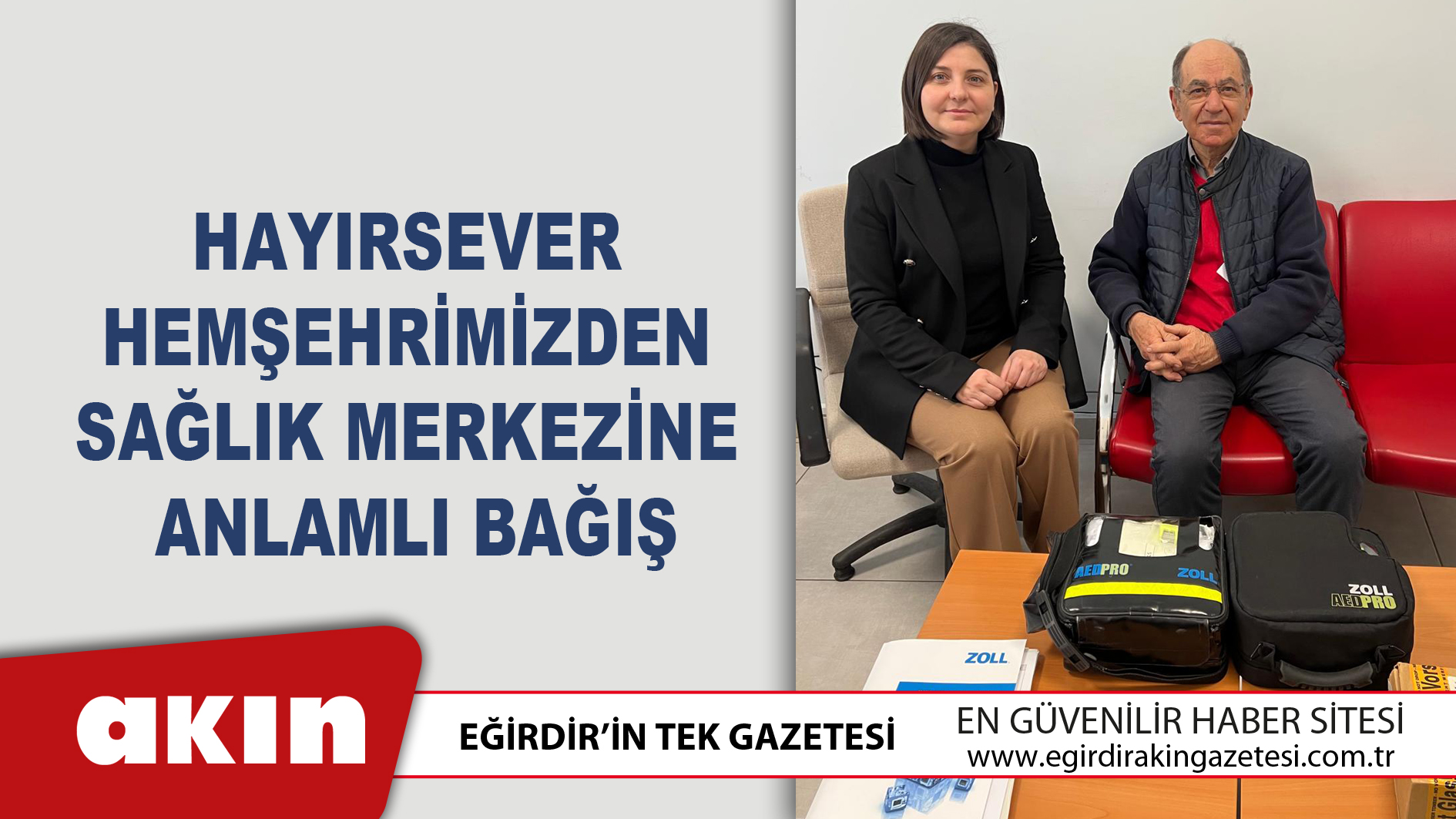 Hayırsever Hemşehrimizden Sağlık Merkezine Anlamlı Bağış