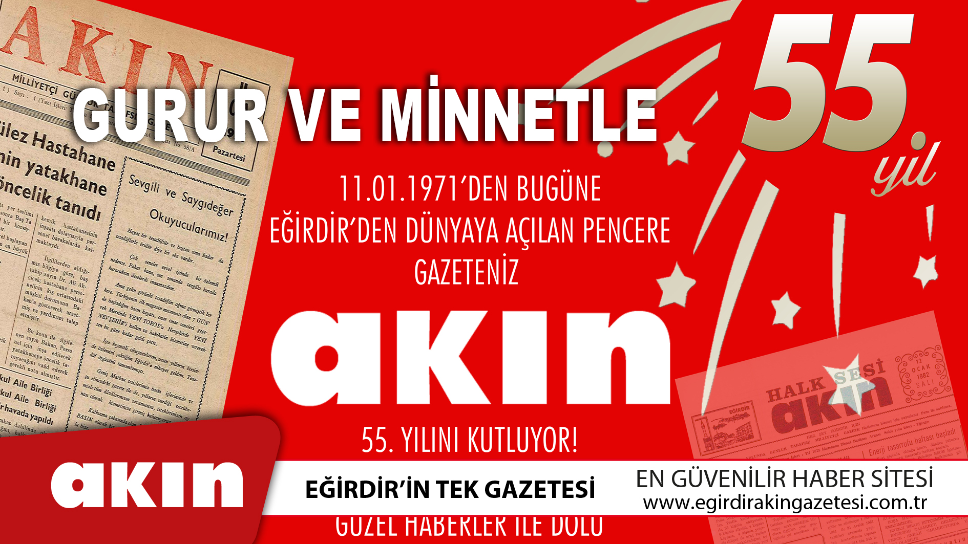 eğirdir haber,akın gazetesi,egirdir haberler,son dakika,AKIN Gazetesi’nin 55. Yılında Gurur Ve Minnetle	