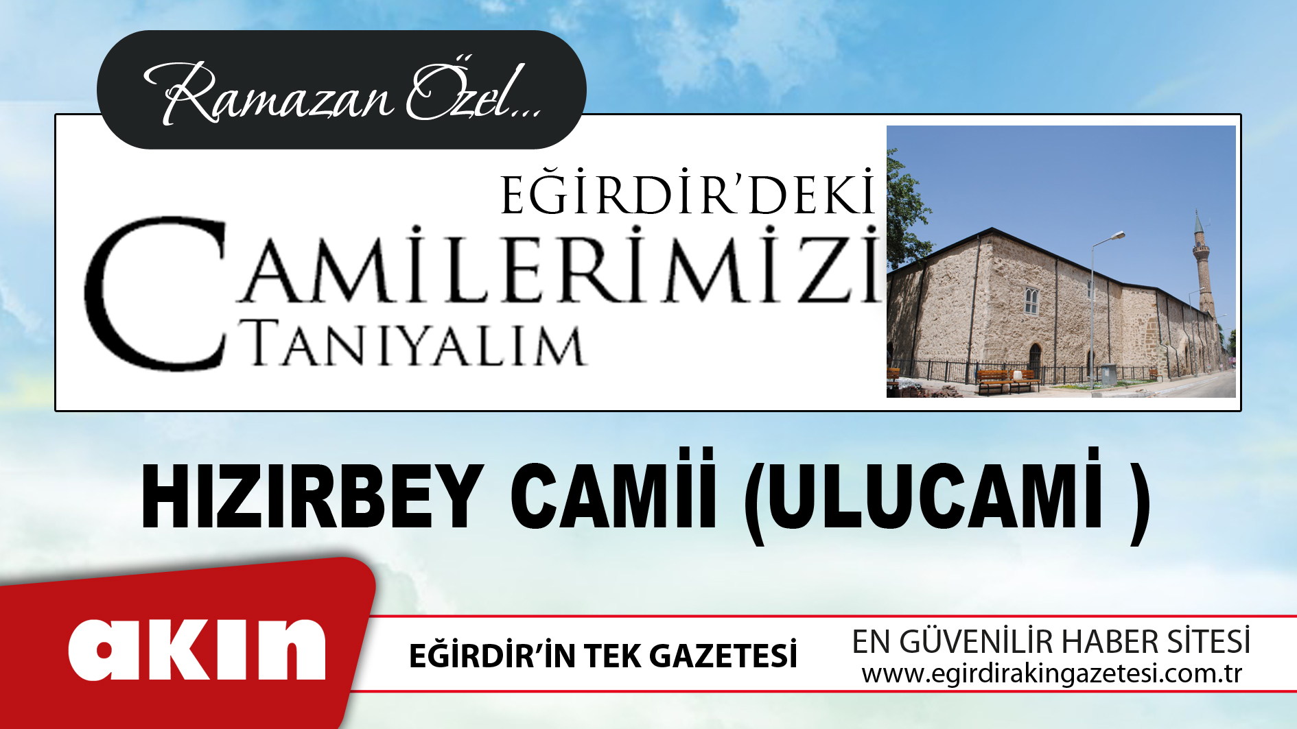 Eğirdir'deki Camilerimizi Tanıyalım (6)