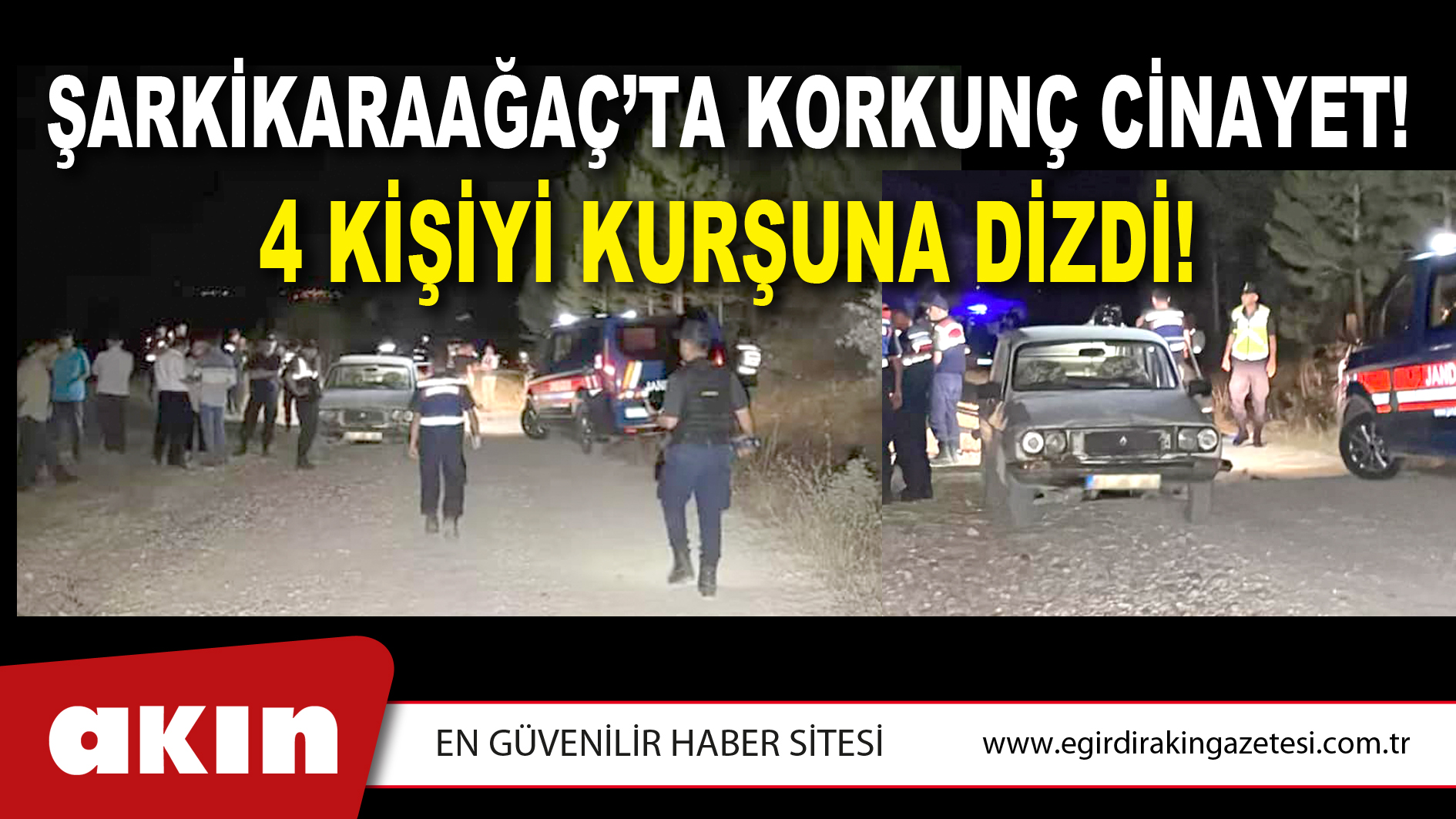 ŞARKİKARAAĞAÇ’TA KORKUNÇ CİNAYET! 4 KİŞİYİ KURŞUNA DİZDİ!