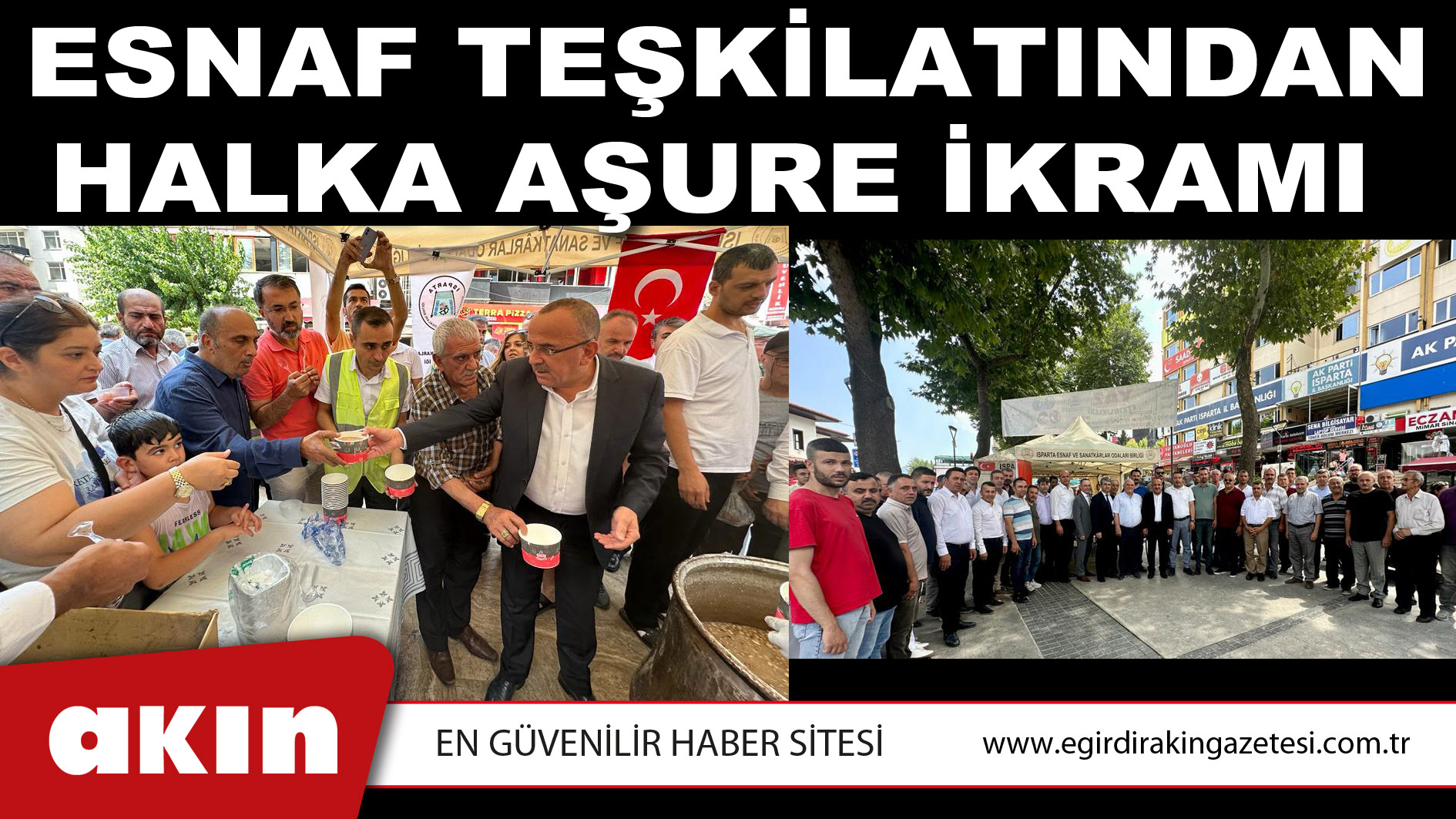 ESNAF TEŞKİLATINDAN HALKA AŞURE İKRAMI