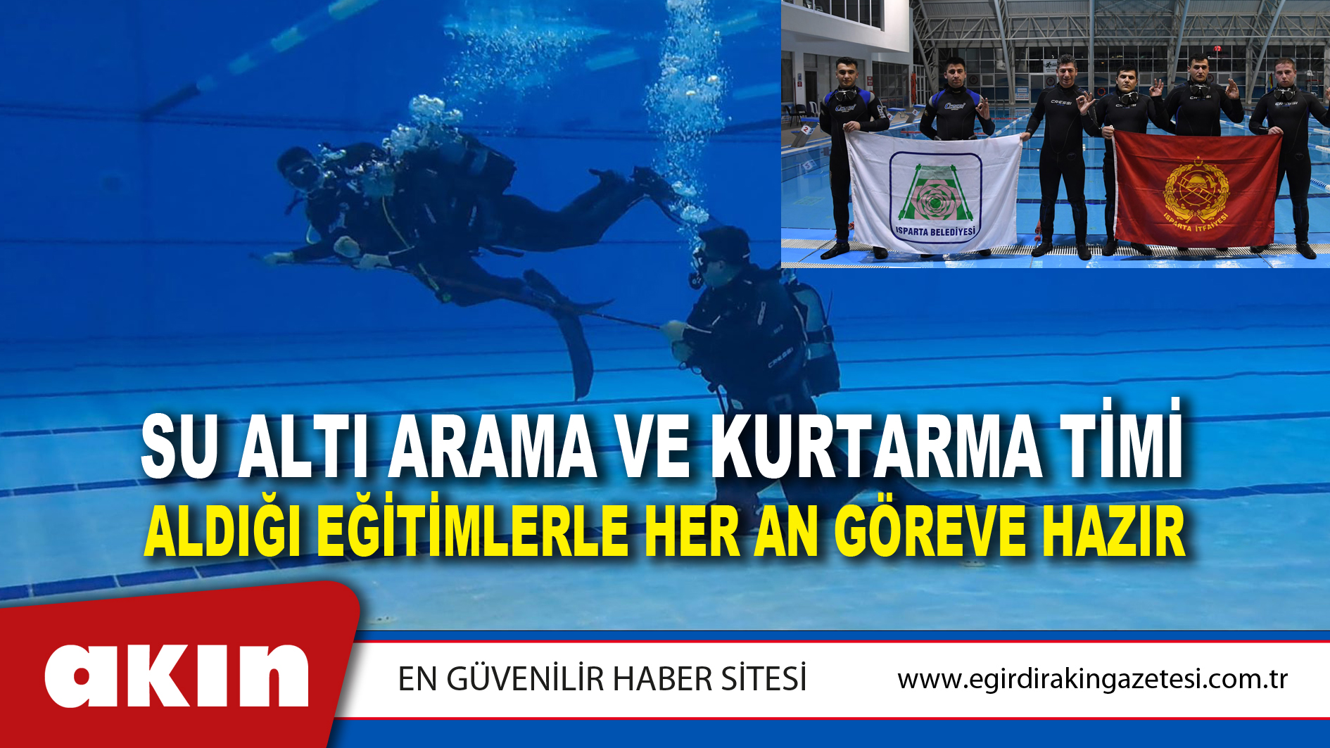 Su Altı Arama Ve Kurtarma Timi Aldığı Eğitimlerle Her An Göreve Hazır