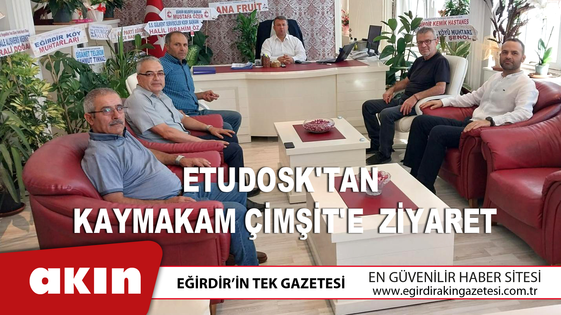 ETUDOSK'tan Kaymakam Çimşit'e  Ziyaret