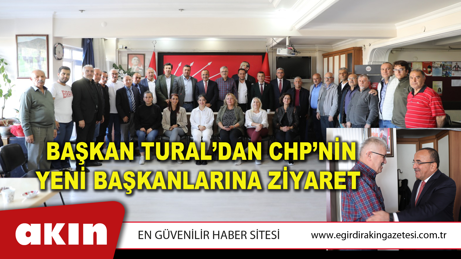 BAŞKAN TURAL’DAN CHP’NİN YENİ BAŞKANLARINA ZİYARET