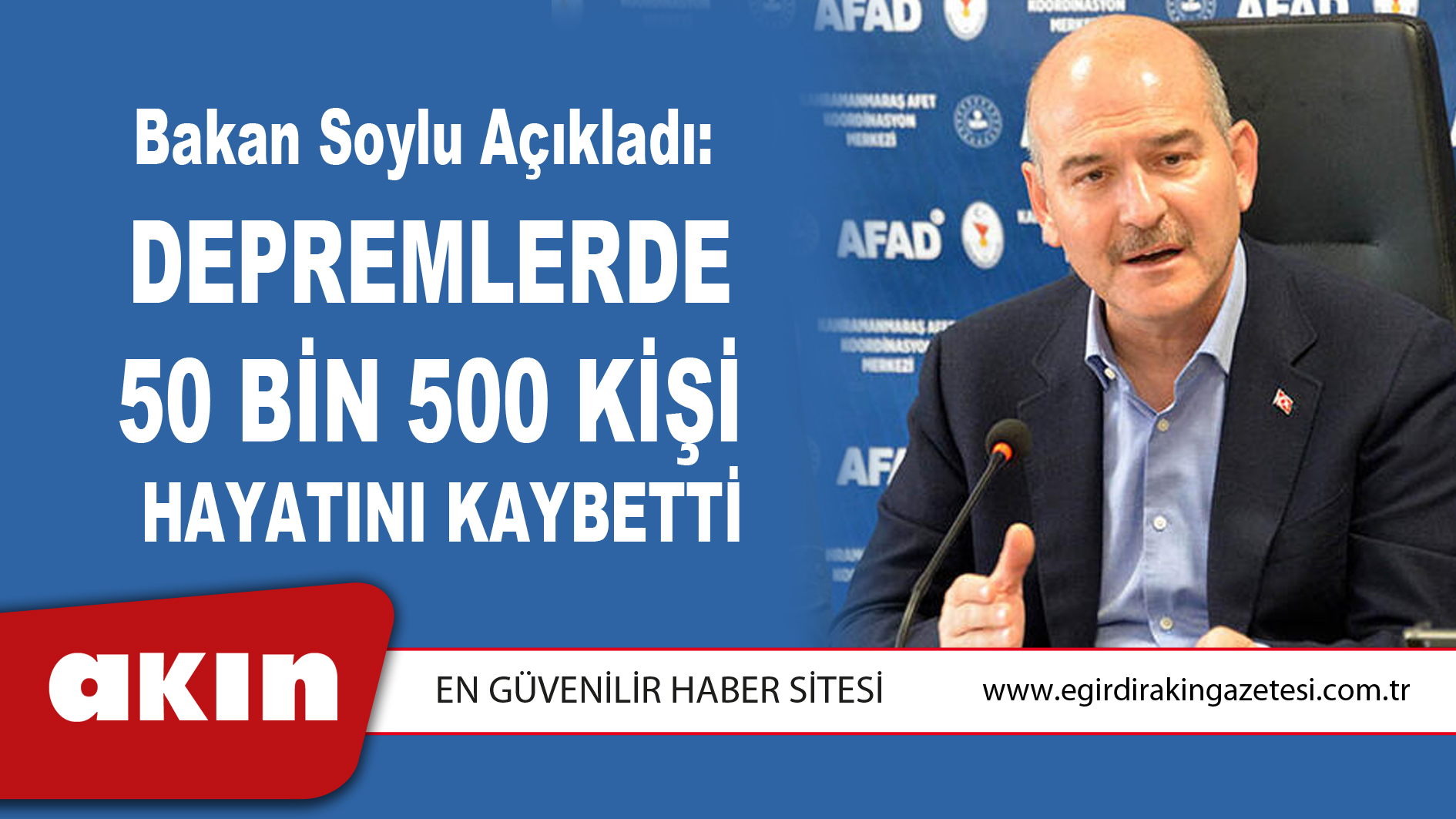 Depremlerde 50 Bin 500 Kişi Hayatını Kaybetti