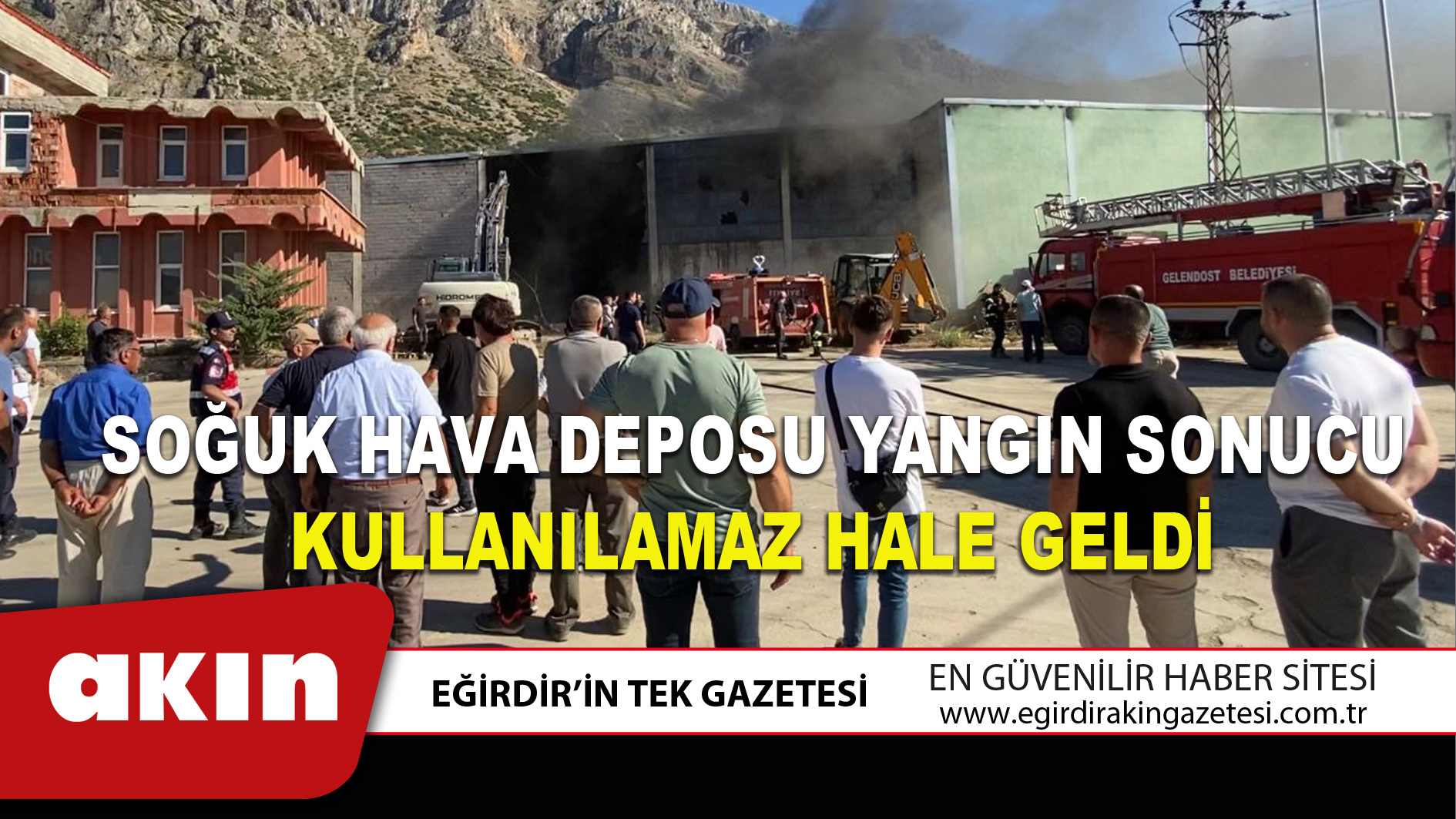 Soğuk Hava Deposu Yangın Sonucu Kullanılamaz Hale Geldi