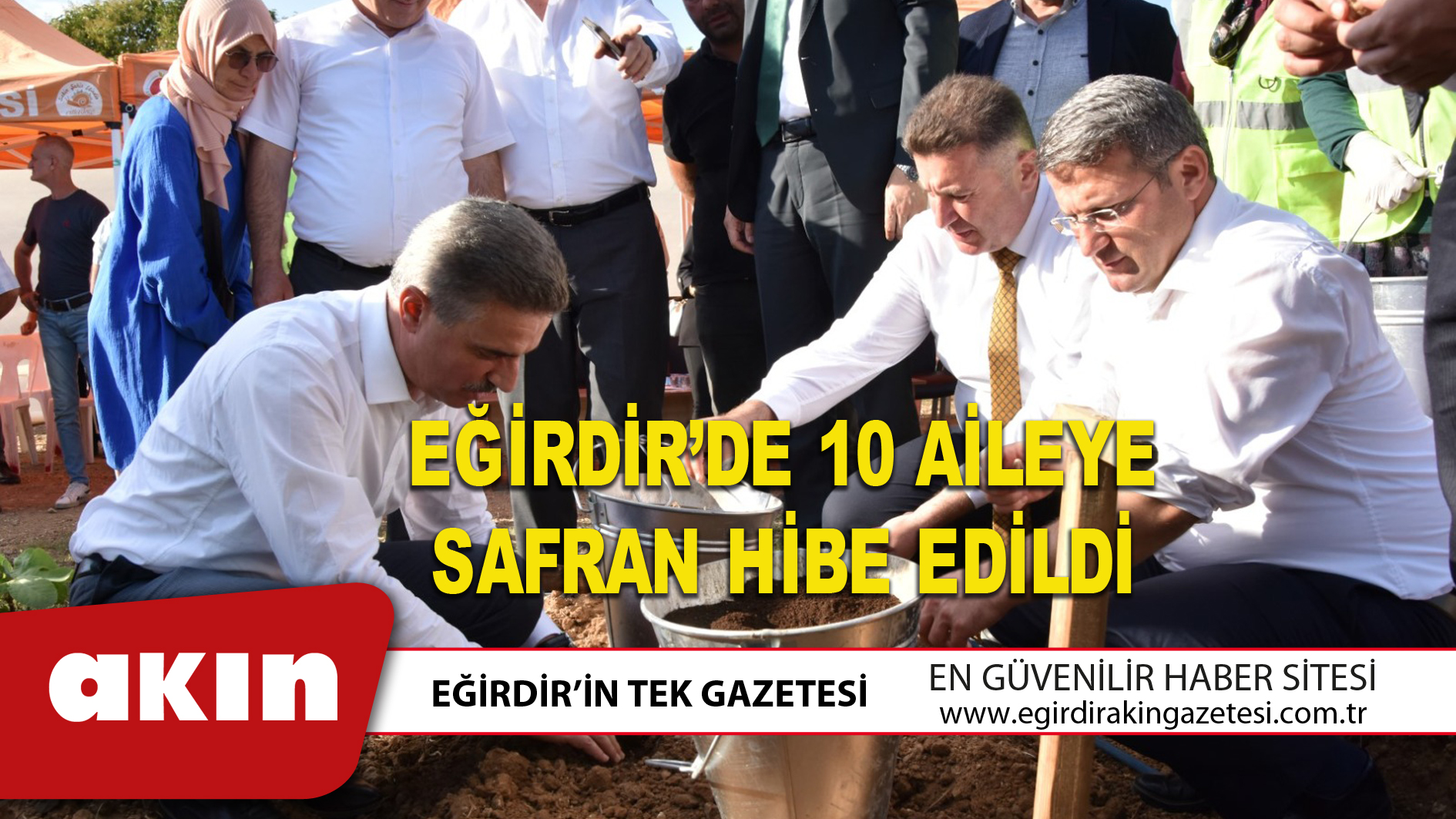 eğirdir haber,akın gazetesi,egirdir haberler,son dakika,EĞİRDİR’DE 10 AİLEYE SAFRAN HİBE EDİLDİ