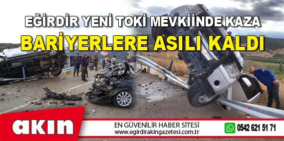 Eğirdir Yeni Toki Mevkiinde Kaza...