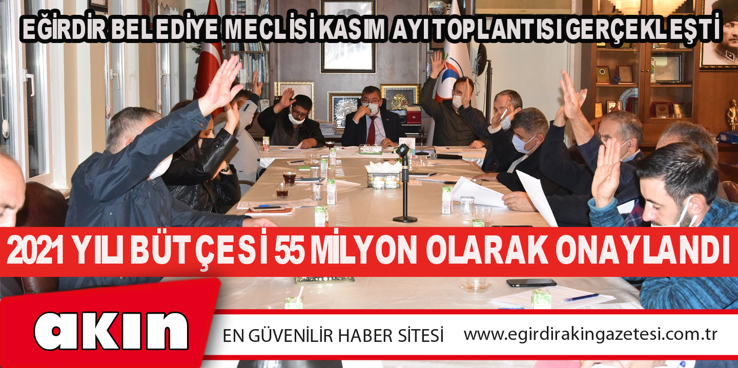 Eğirdir Belediye Meclisi Kasım Ayı Toplantısı Gerçekleşti