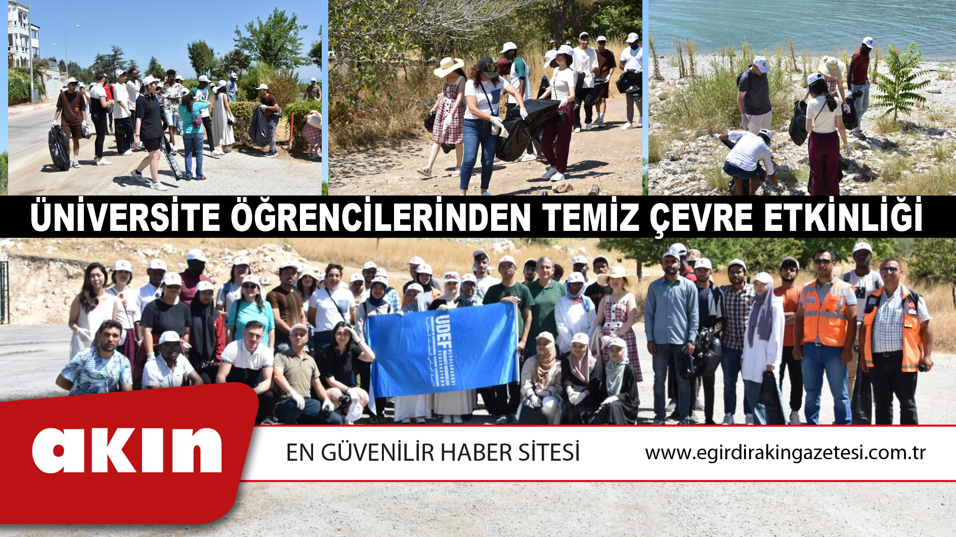 Üniversite Öğrencilerinden Temiz Çevre Etkinliği