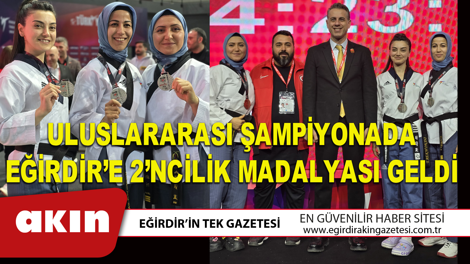 ULUSLARARASI ŞAMPİYONADA EĞİRDİR’E 2’NCİLİK MADALYASI GELDİ