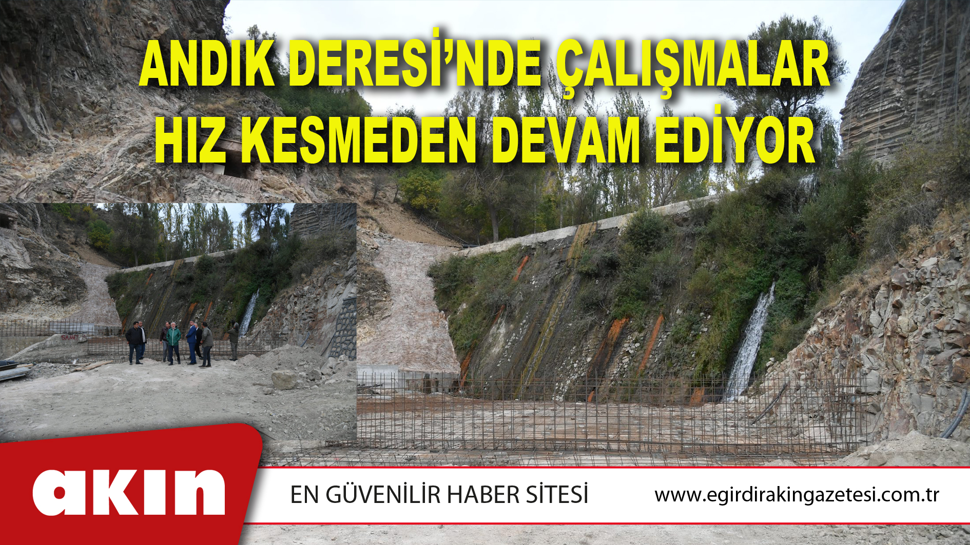 Andık Deresi’nde Çalışmalar Hız Kesmeden Devam Ediyor