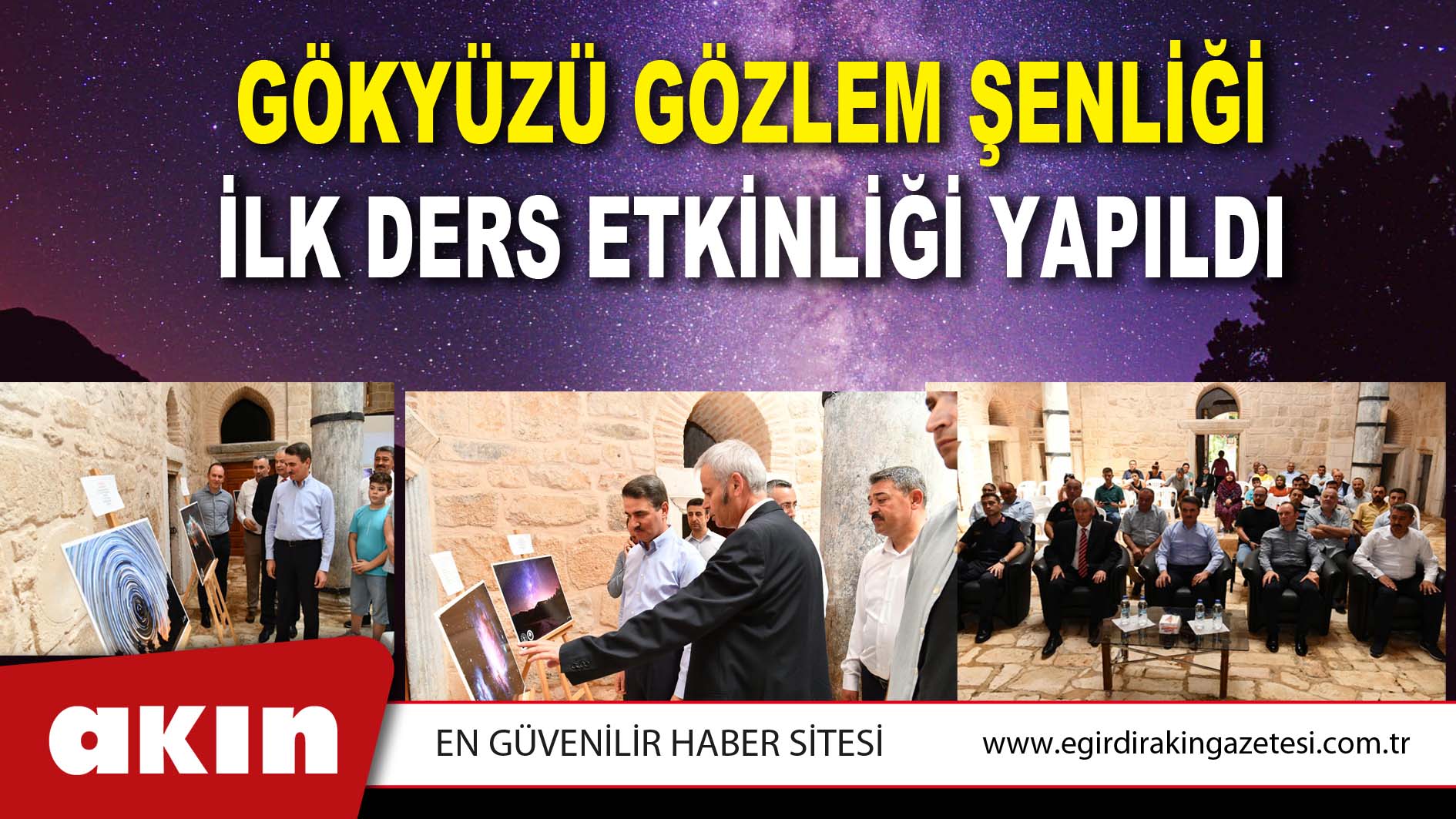 GÖKYÜZÜ GÖZLEM ŞENLİĞİ İLK DERS ETKİNLİĞİ YAPILDI.