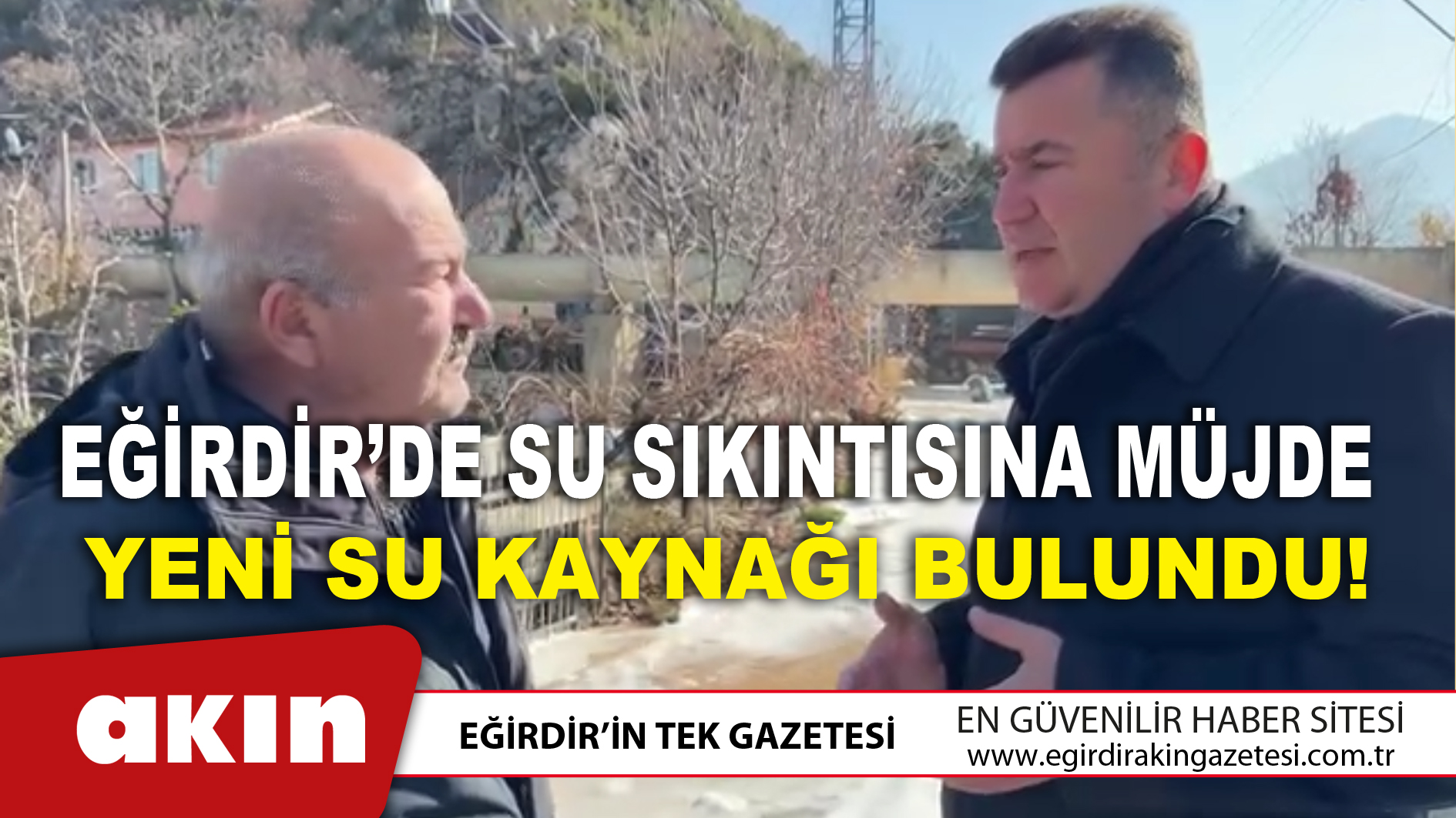 Eğirdir’de Su Sıkıntısına Müjde