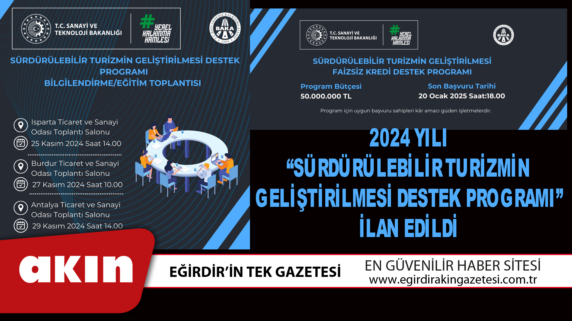 2024 Yılı “Sürdürülebilir Turizmin Geliştirilmesi Destek Programı” İlan Edildi