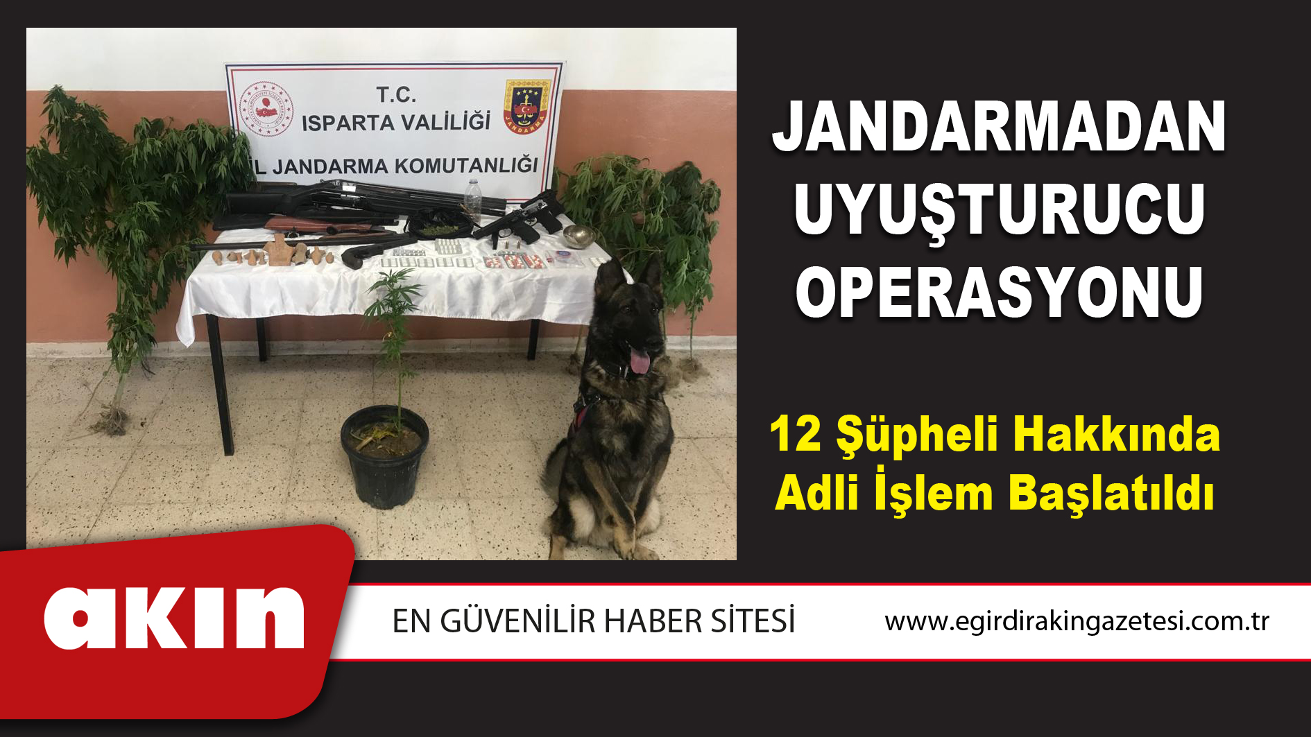 Jandarmadan Uyuşturucu Operasyonu