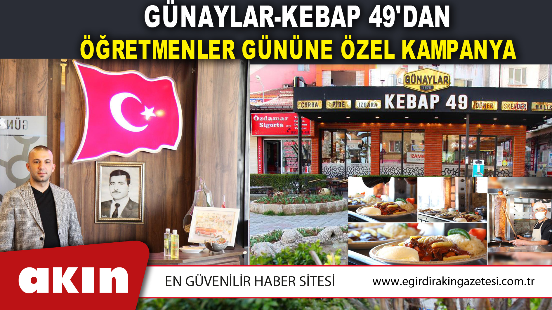 GÜNAYLAR-KEBAP 49'DAN ÖĞRETMENLER GÜNÜNE ÖZEL KAMPANYA             