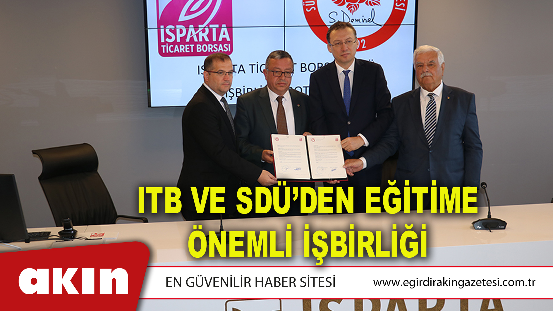 ITB VE SDÜ’DEN EĞİTİME ÖNEMLİ İŞBİRLİĞİ