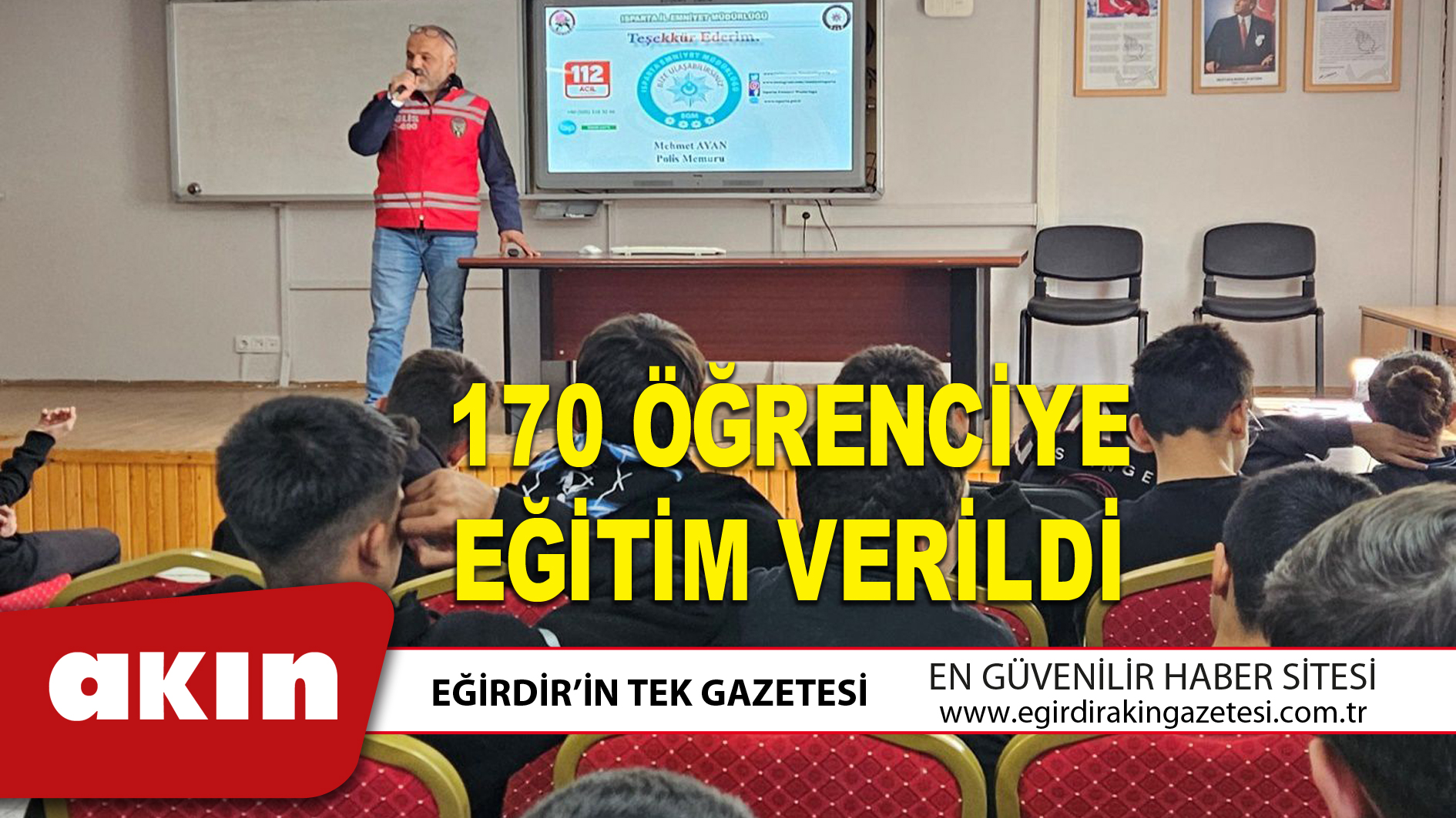 170 ÖĞRENCİYE EĞİTİM VERİLDİ