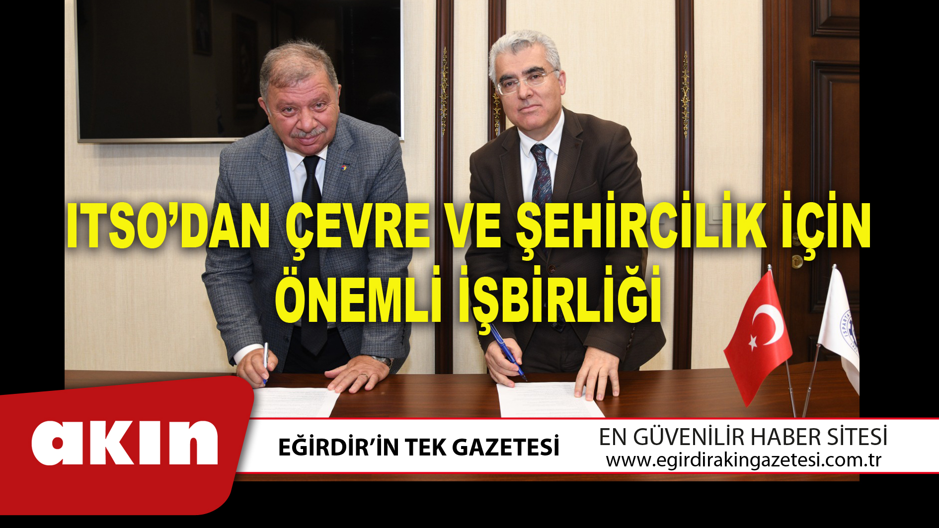 ITSO’DAN ÇEVRE VE ŞEHİRCİLİK İÇİN ÖNEMLİ İŞBİRLİĞİ