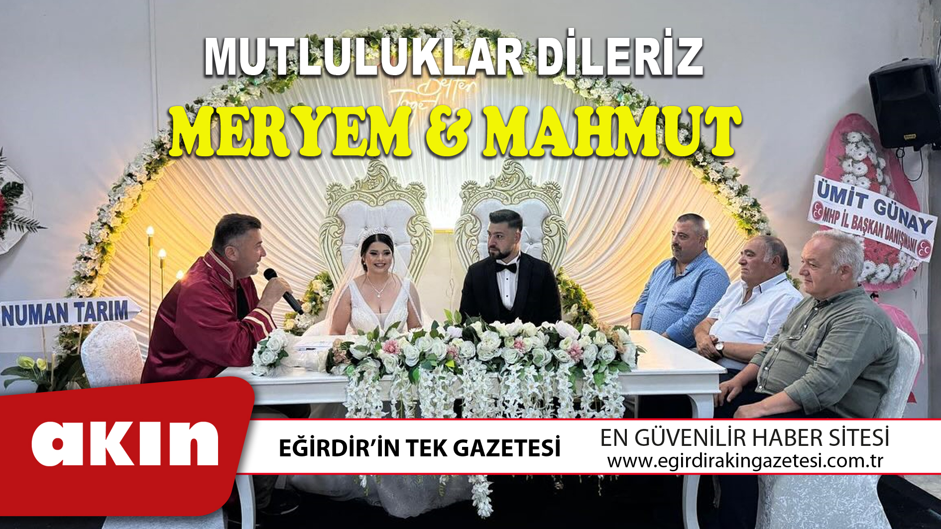 MUTLULUKLAR DİLERİZ MERYEM & MAHMUT