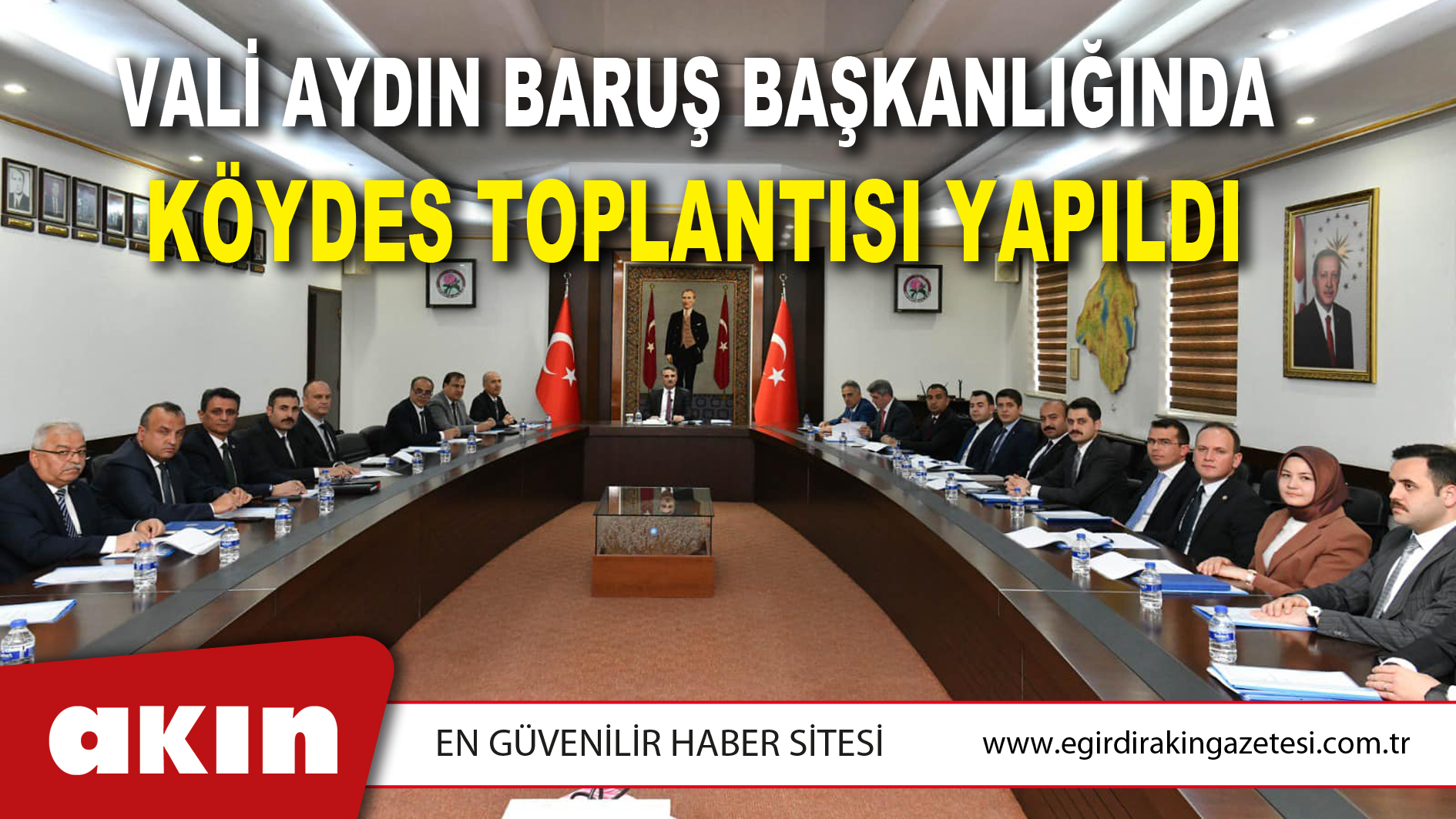 Vali Aydın Baruş Başkanlığında KÖYDES Toplantısı Yapıldı