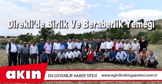 Direkli’de Birlik Ve Beraberlik Yemeği