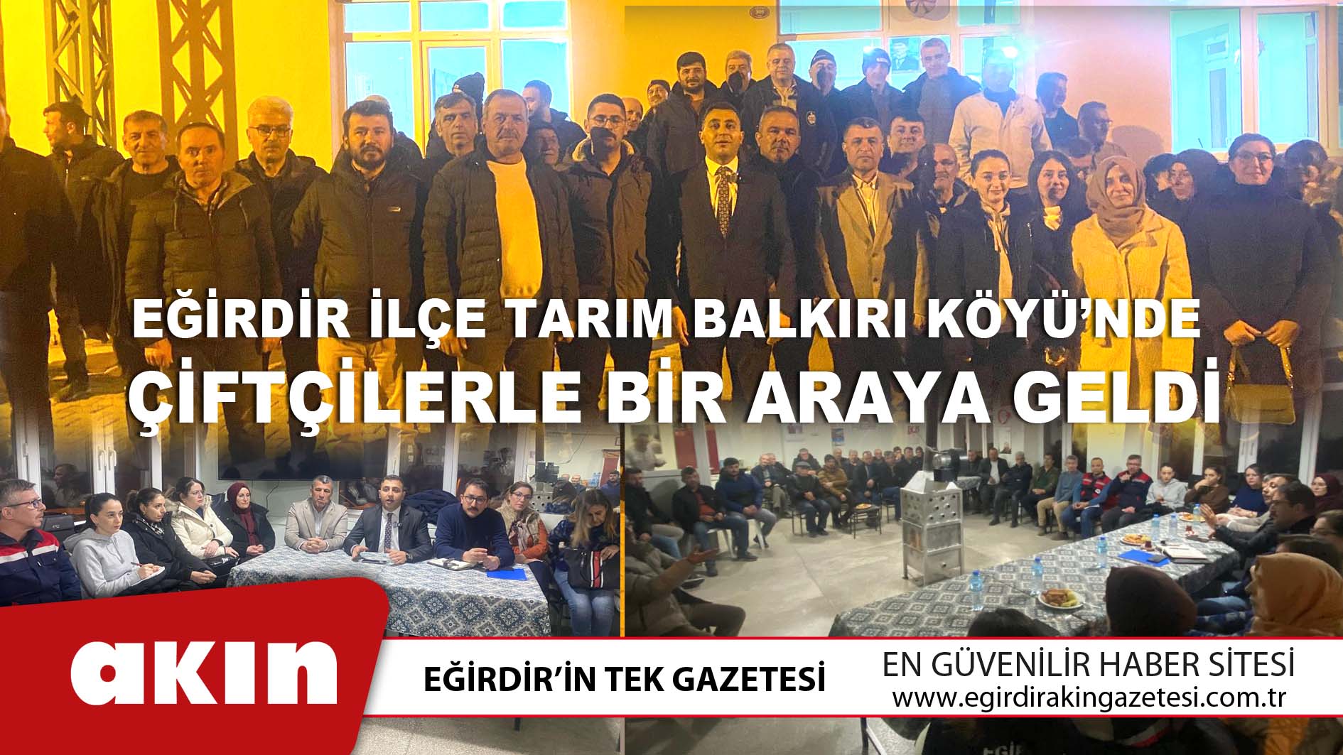 Eğirdir İlçe Tarım Balkırı Köyü’nde Çiftçilerle Bir Araya Geldi