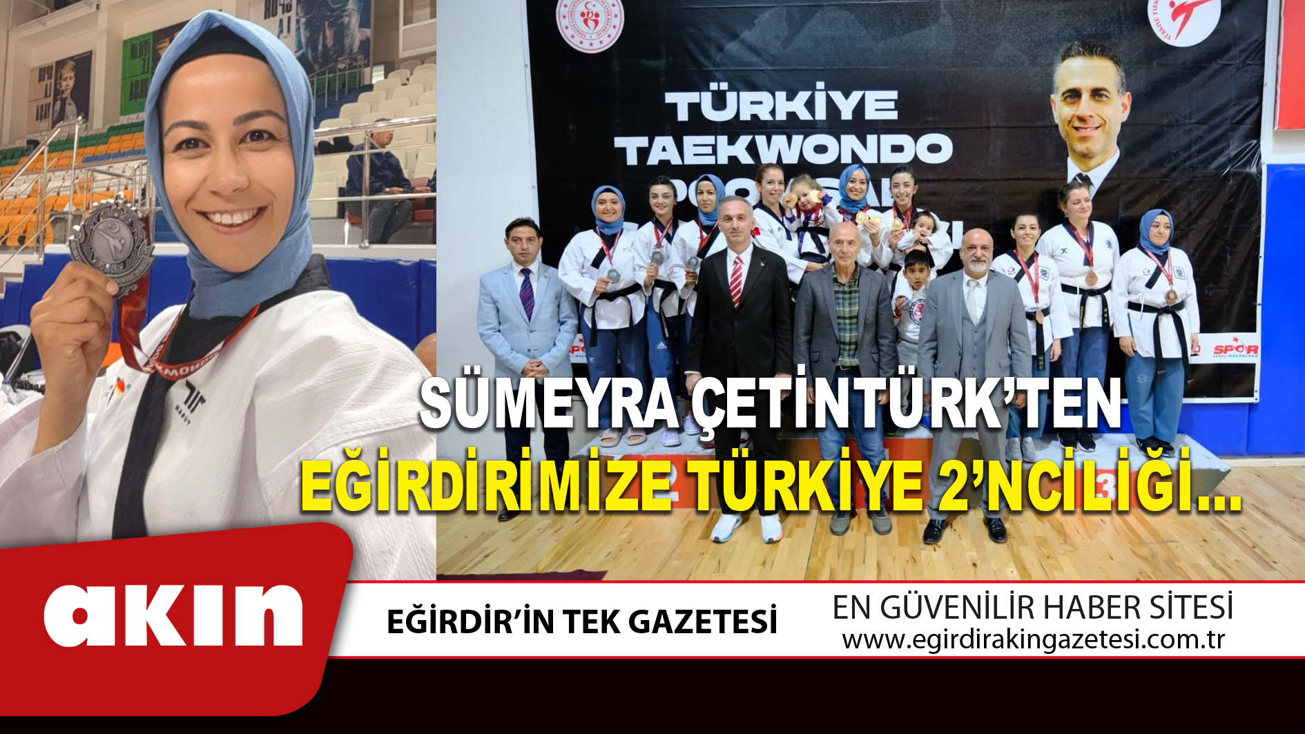 SÜMEYRA ÇETİNTÜRK’TEN EĞİRDİRİMİZE TÜRKİYE 2’NCİLİĞİ…