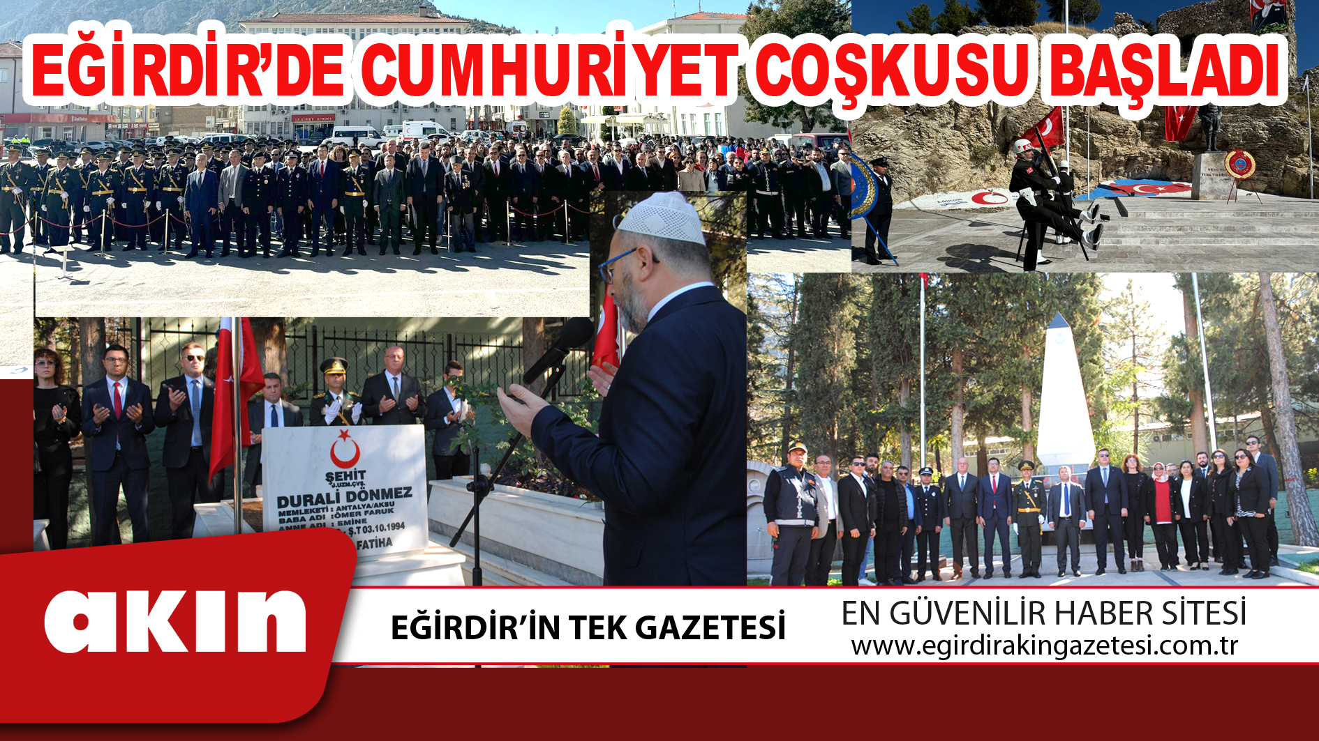 EĞİRDİR’DE CUMHURİYET COŞKUSU BAŞLADI