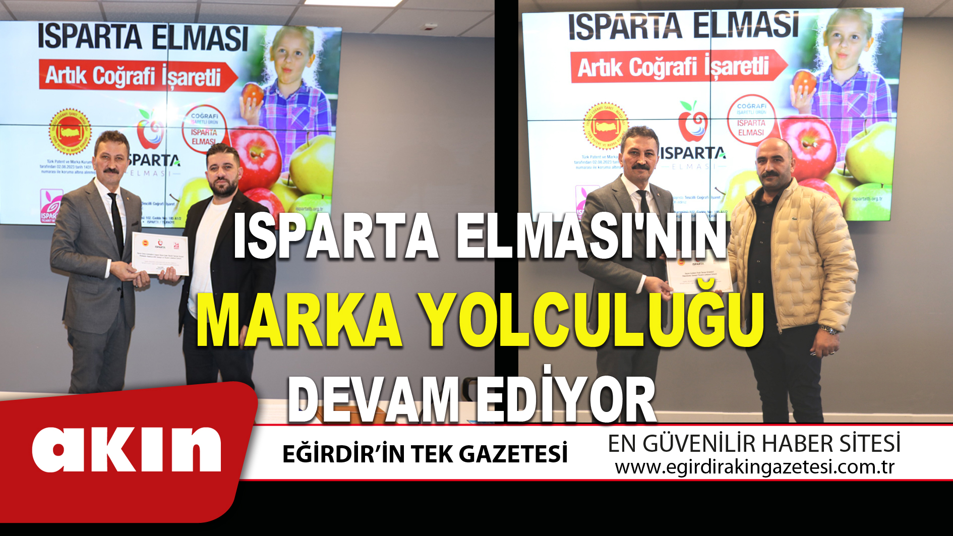 ISPARTA ELMASI'NIN MARKA YOLCULUĞU DEVAM EDİYOR