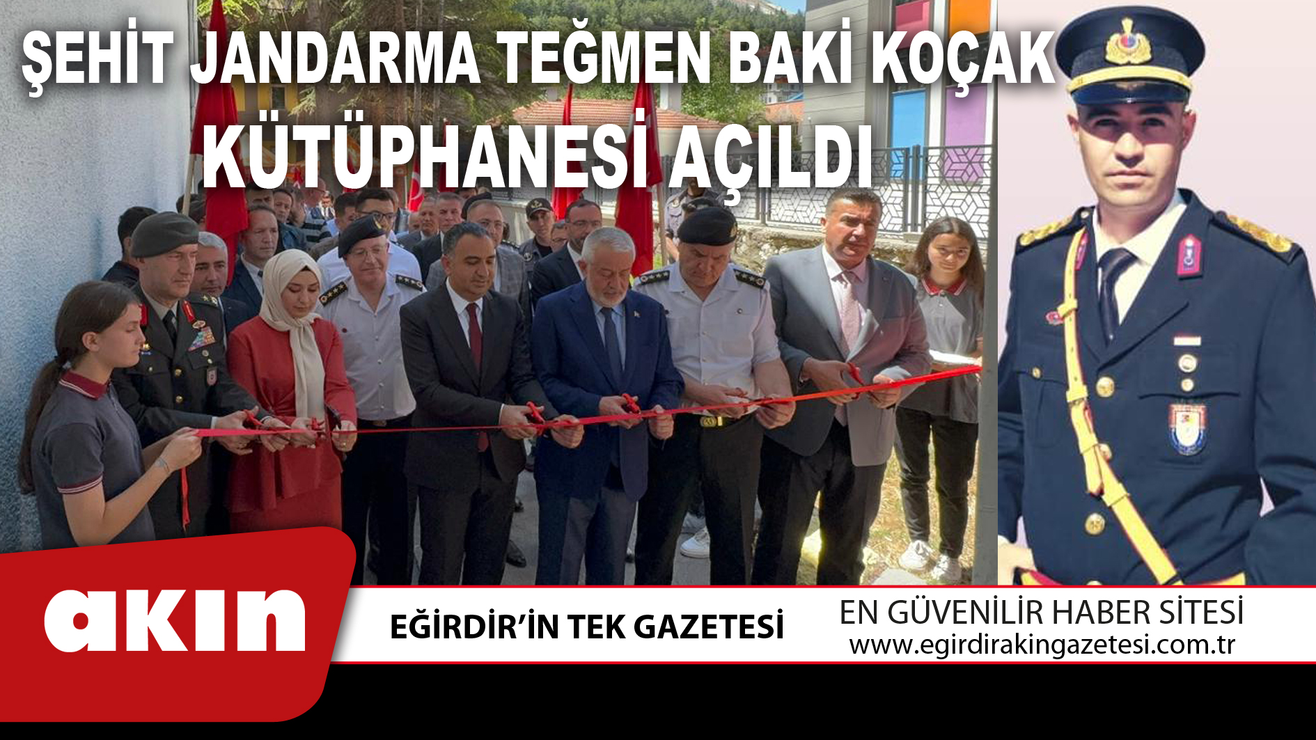 ŞEHİT JANDARMA TEĞMEN BAKİ KOÇAK KÜTÜPHANESİ AÇILDI