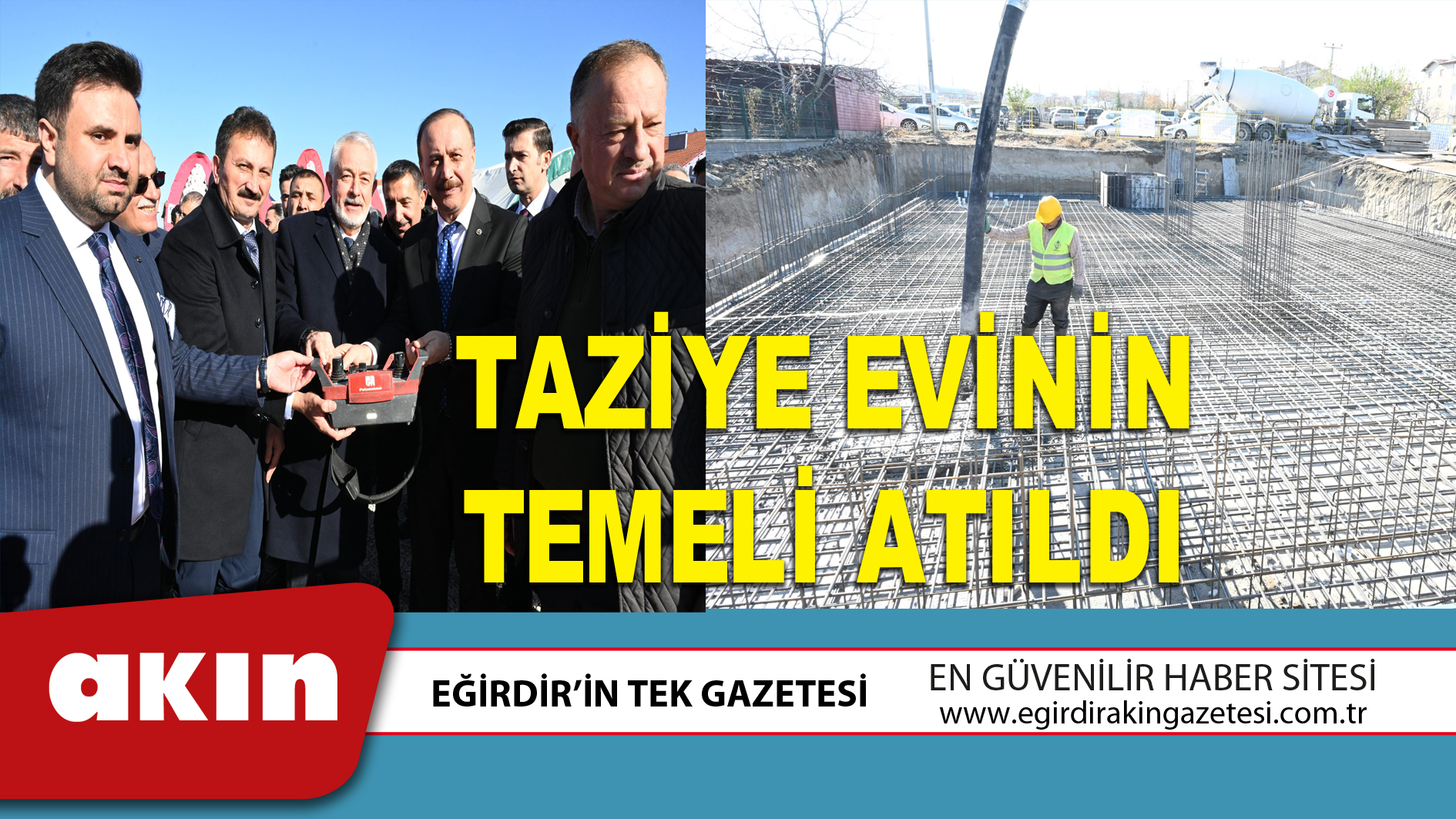 TAZİYE EVİNİN TEMELİ ATILDI