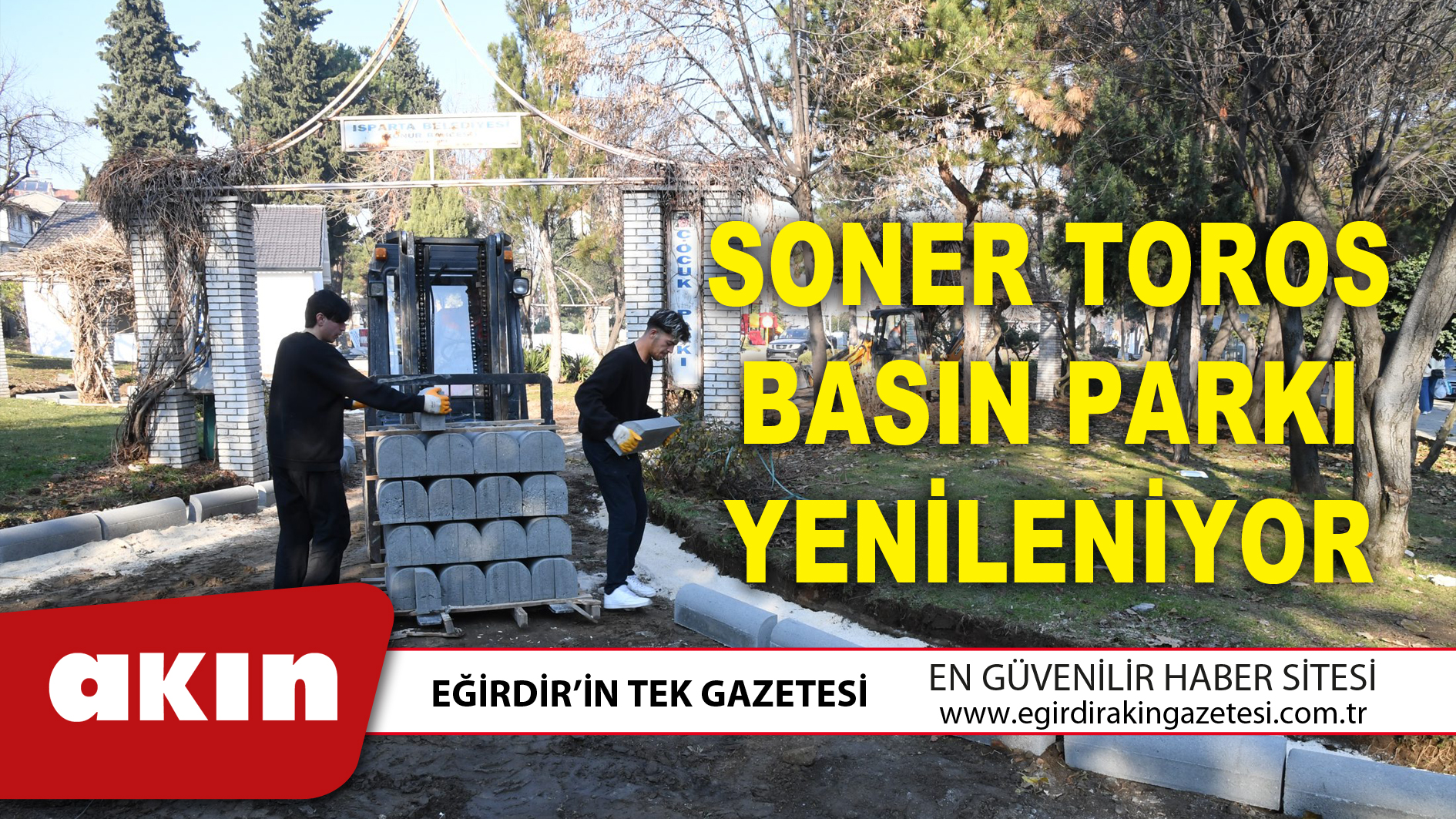 SONER TOROS BASIN PARKI YENİLENİYOR