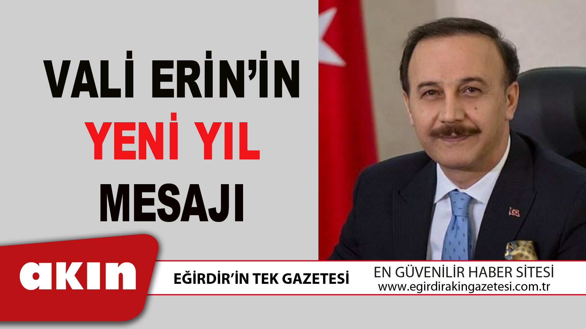 VALİ ERİN’İN YENİ YIL MESAJI