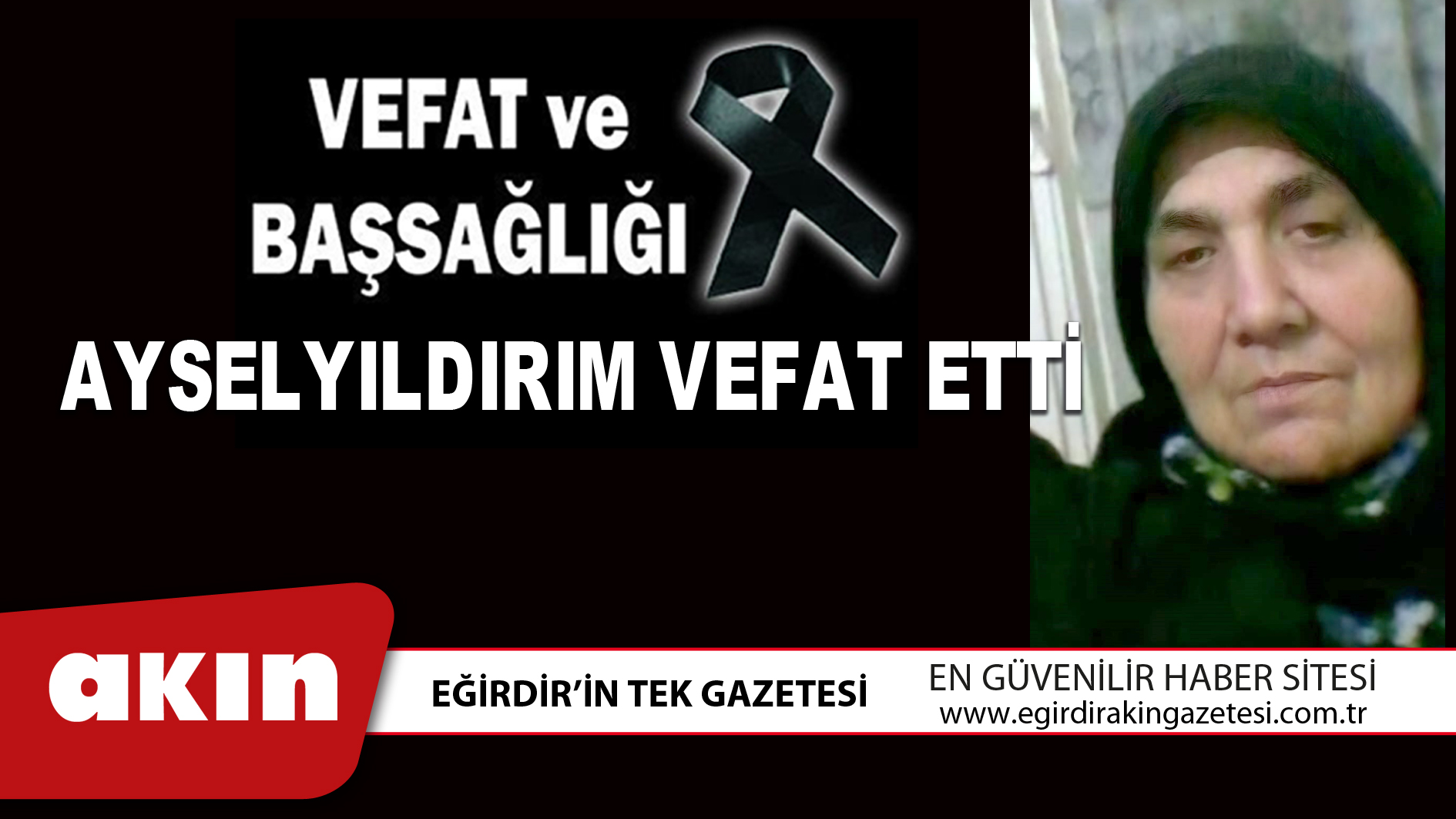 AYSELYILDIRIM VEFAT ETTİ