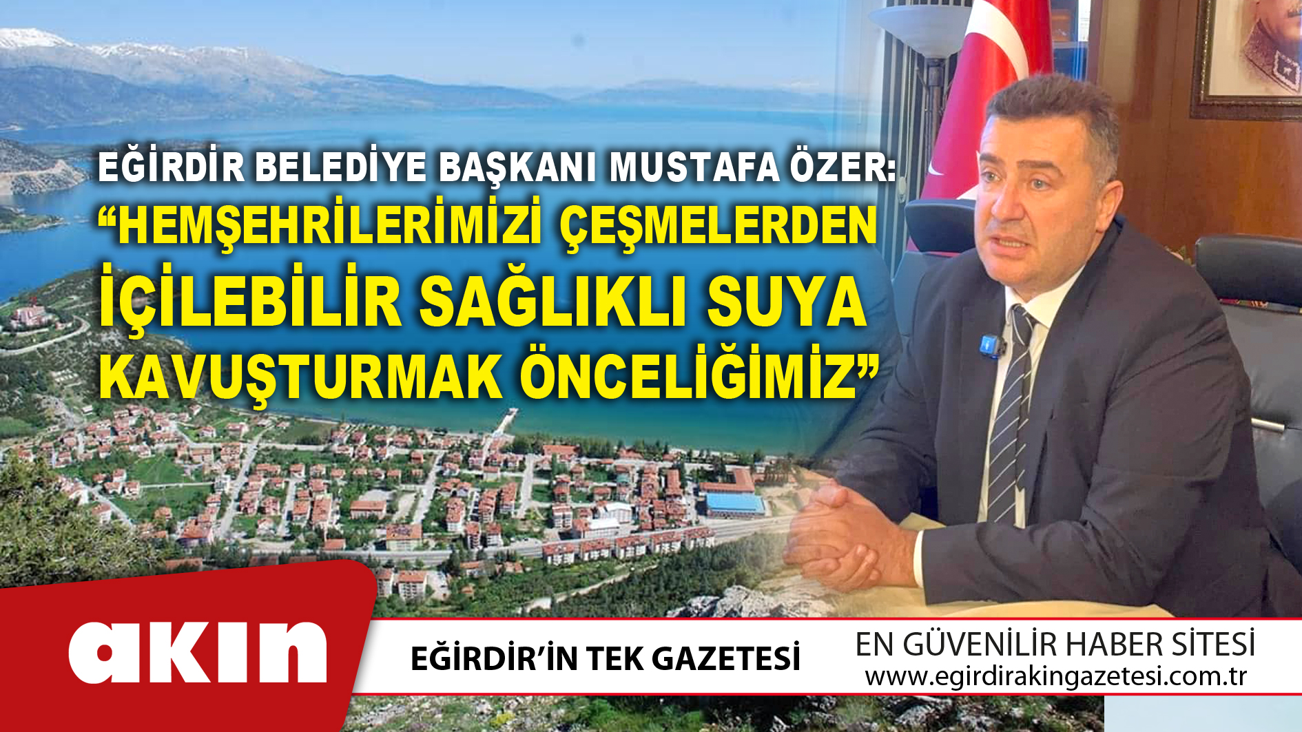 Başkan Özer: “Hemşehrilerimizi Çeşmelerden İçilebilir Sağlıklı Suya Kavuşturmak Önceliğimiz”