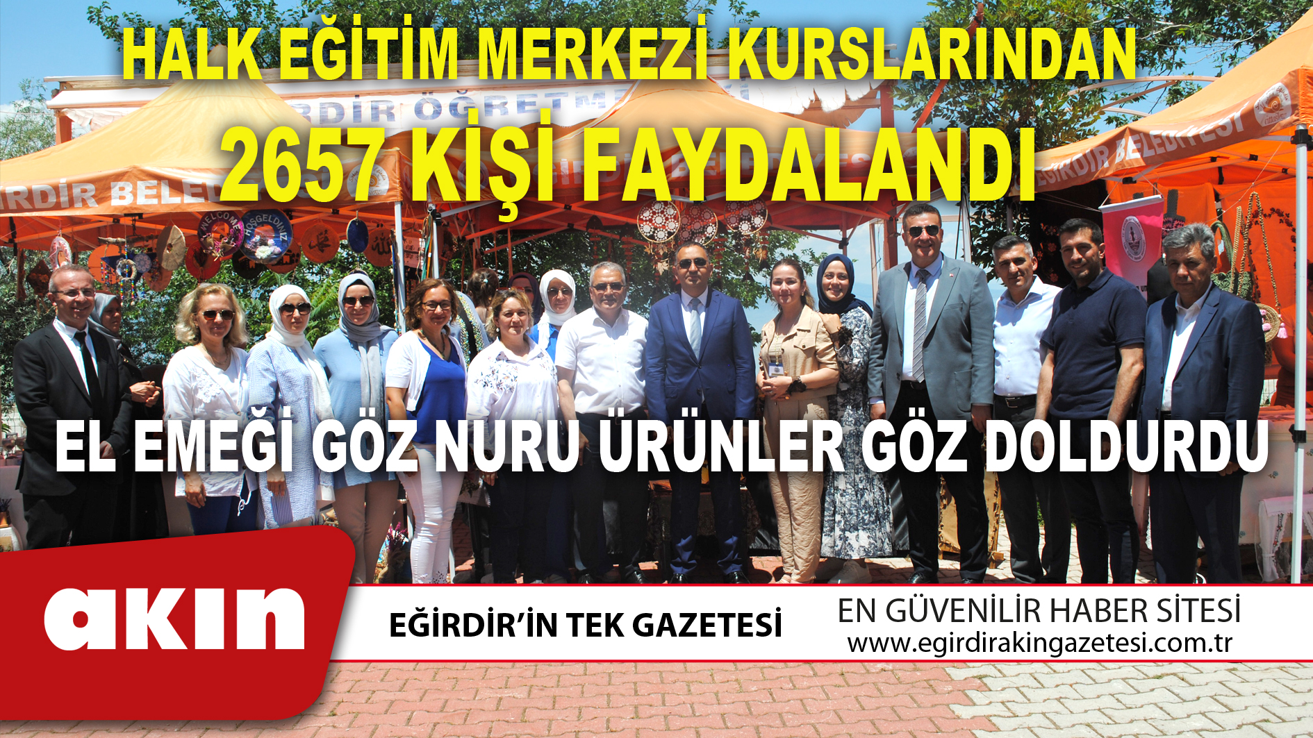 HALK EĞİTİM MERKEZİ KURSLARINDAN 2657 KİŞİ FAYDALANDI