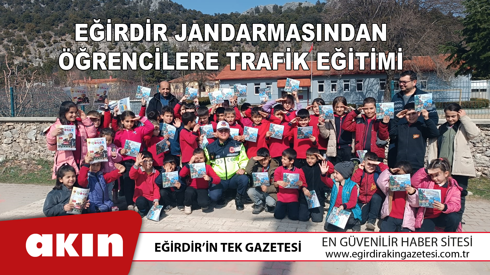 Eğirdir Jandarmasından Öğrencilere Trafik Eğitimi