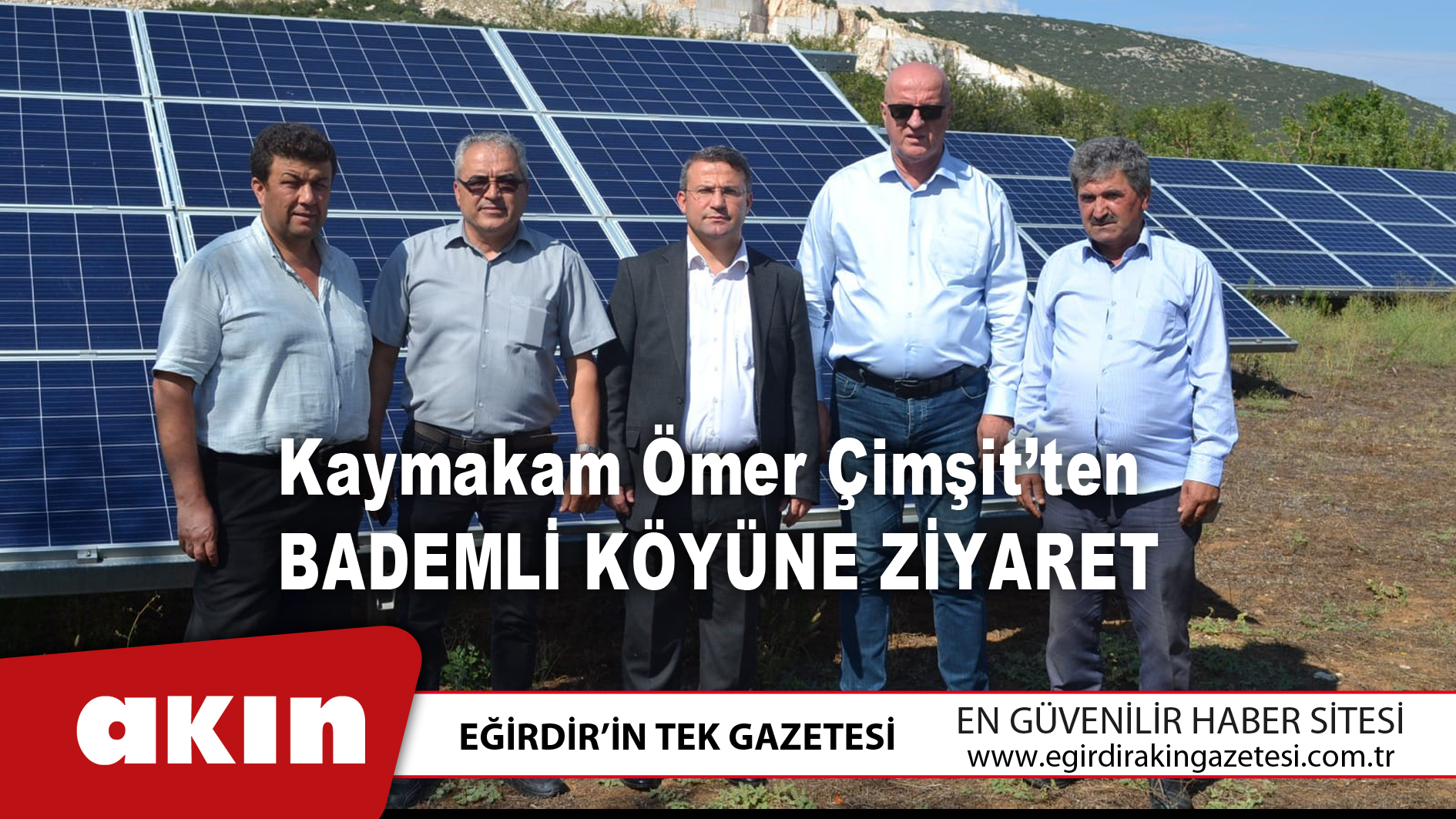 eğirdir haber,akın gazetesi,egirdir haberler,son dakika,Kaymakam Ömer Çimşit’ten Bademli Köyüne Ziyaret