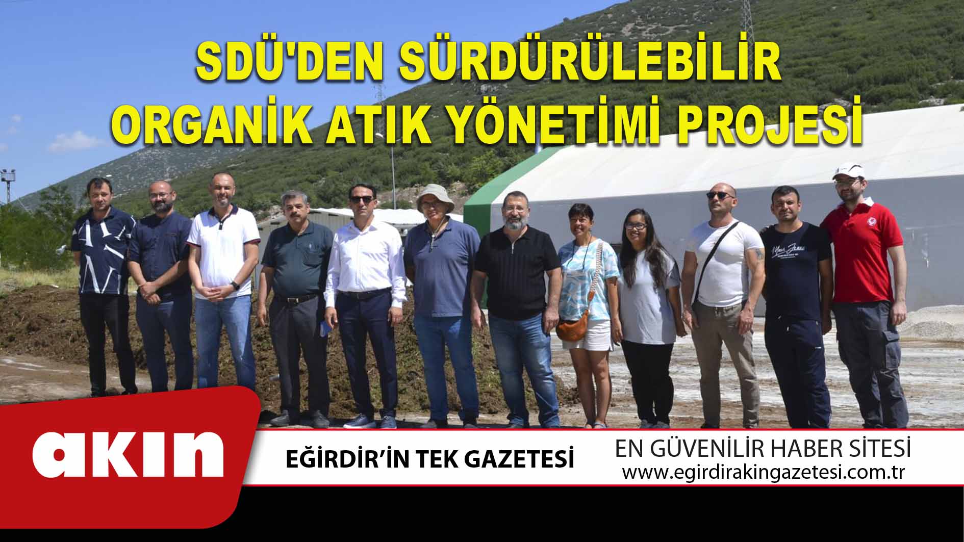 SDÜ'DEN SÜRDÜRÜLEBİLİR ORGANİK ATIK YÖNETİMİ PROJESİ