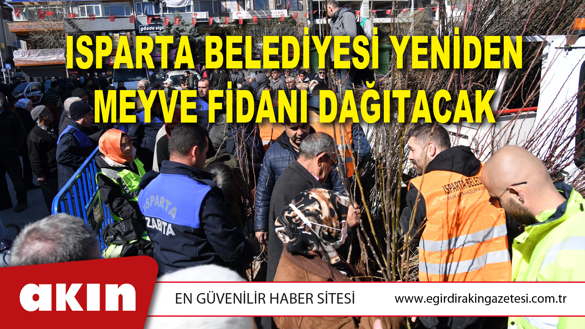 Isparta Belediyesi Yeniden Meyve Fidanı Dağıtacak